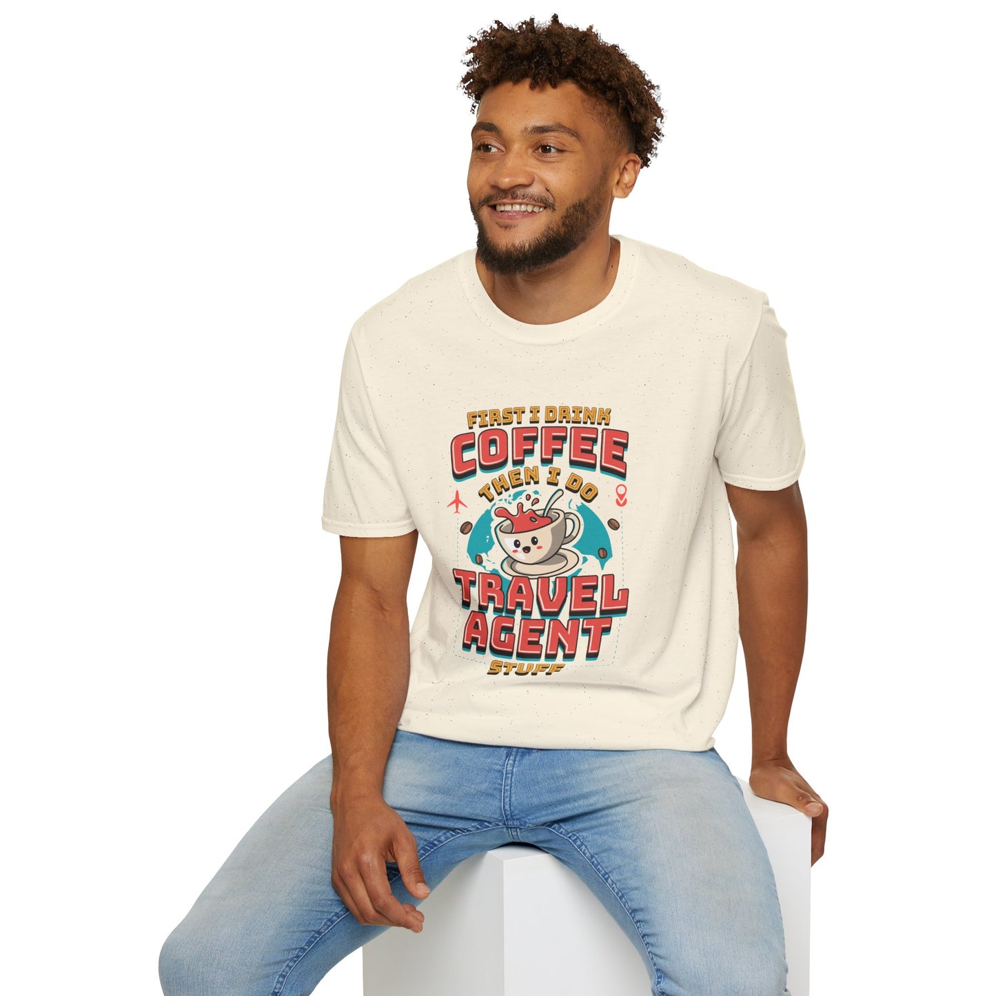 Travel Agent T-Shirt — " Coffee Travel Agent" Graphic Tee