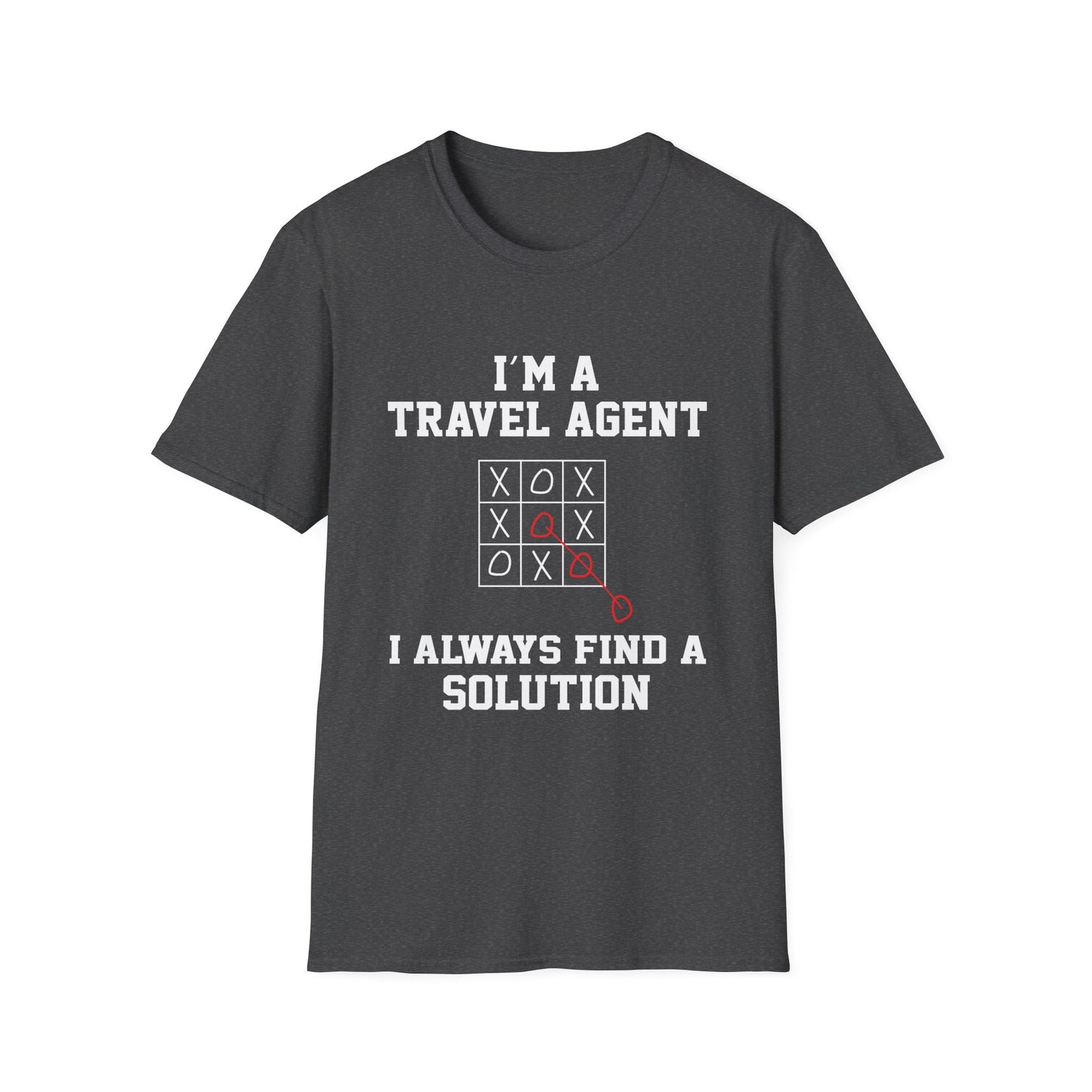 Travel Agent T-Shirt — "Always Find a Solution Travel Agent" Graphic Tee
