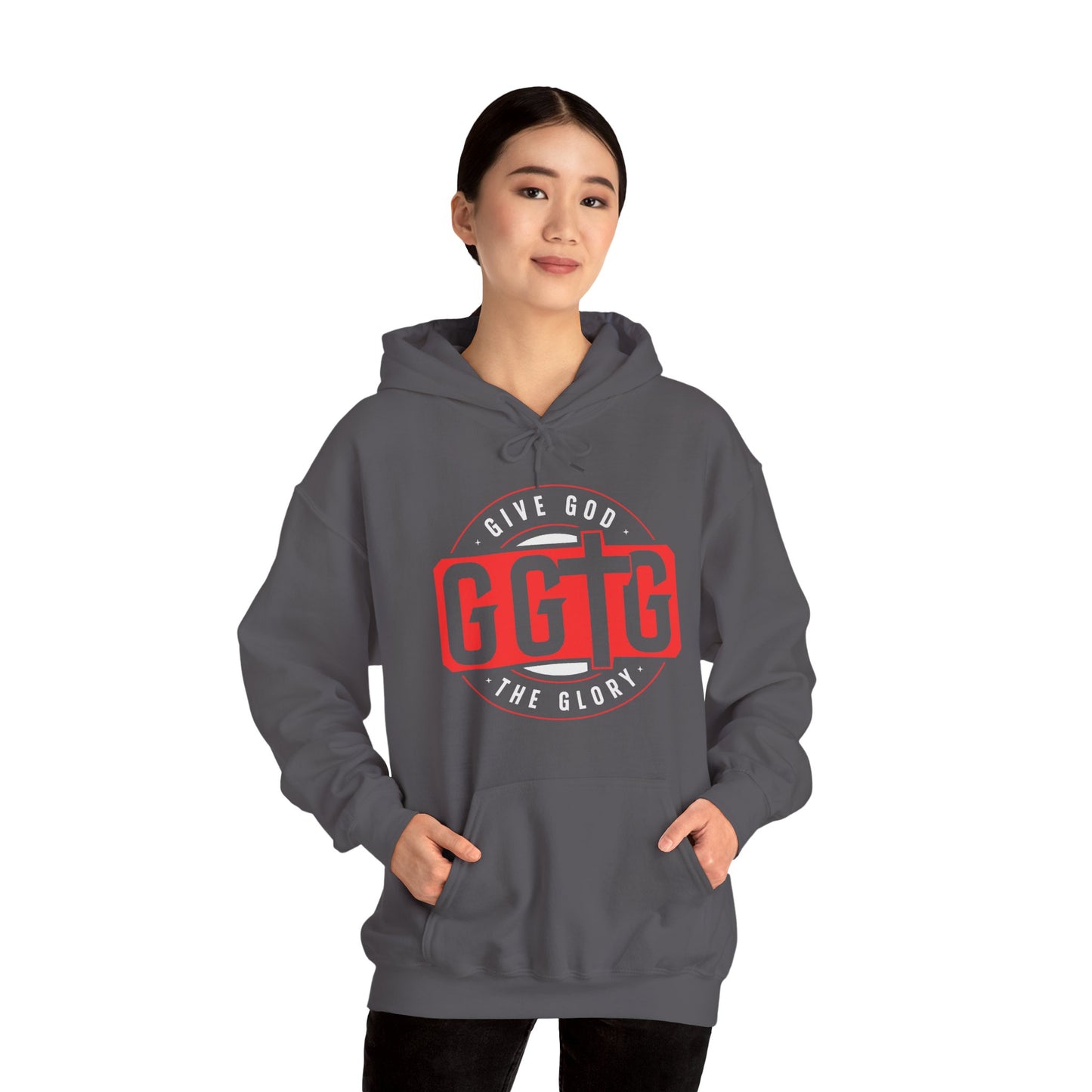 Give God the Glory Unisex Hooded Sweatshirt - Inspirational Comfort Wear
