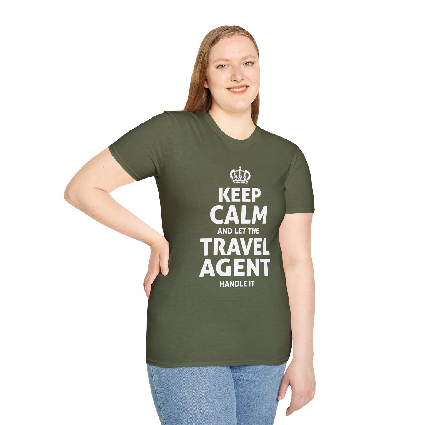 Travel Agent T-Shirt — "Keep Calm 2 - Travel Agent" Graphic Tee