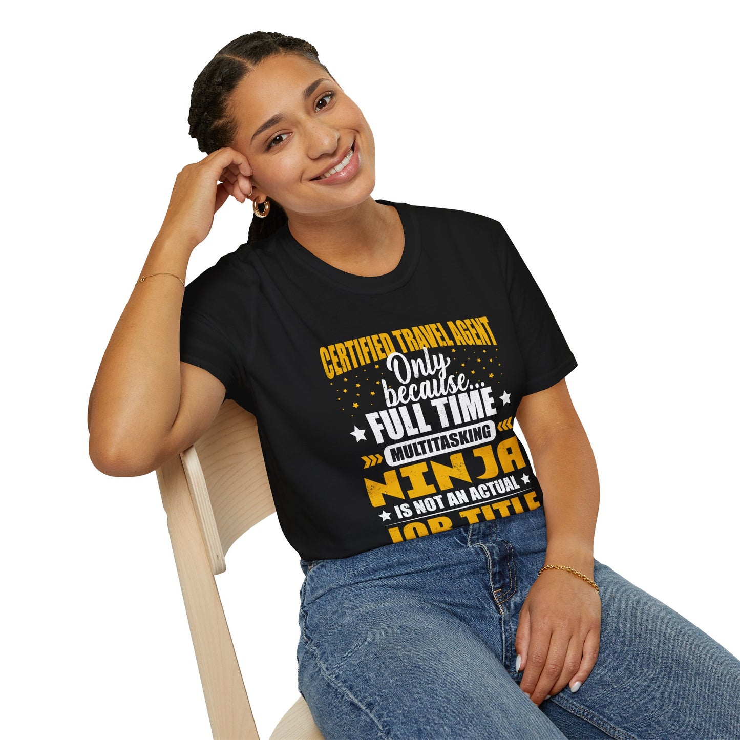 Travel Agent T-Shirt — "Ninja - Travel Agent" Graphic Tee