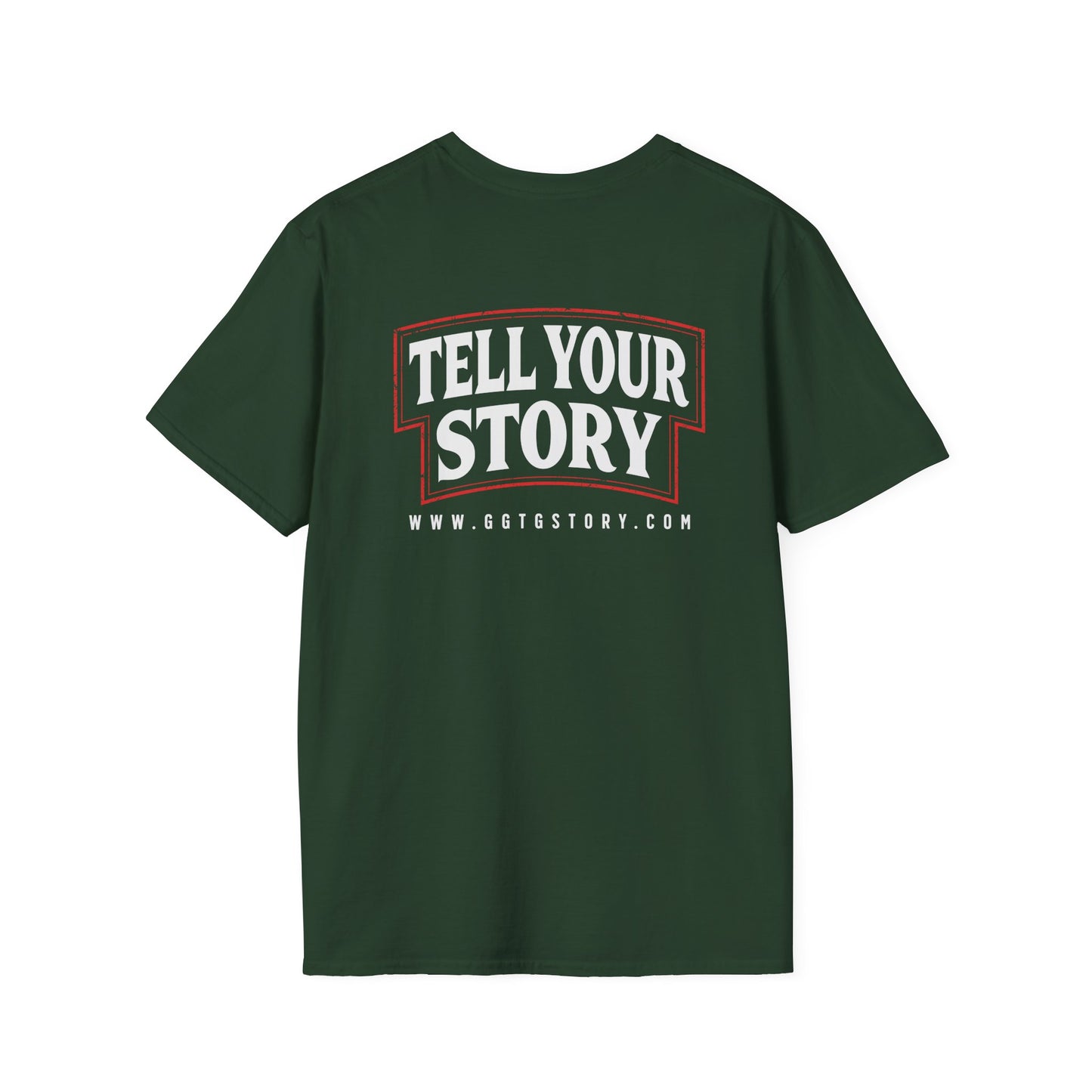 Unisex Softstyle T-Shirt - 'Give God the Glory & Tell Your Story' Inspirational Tee