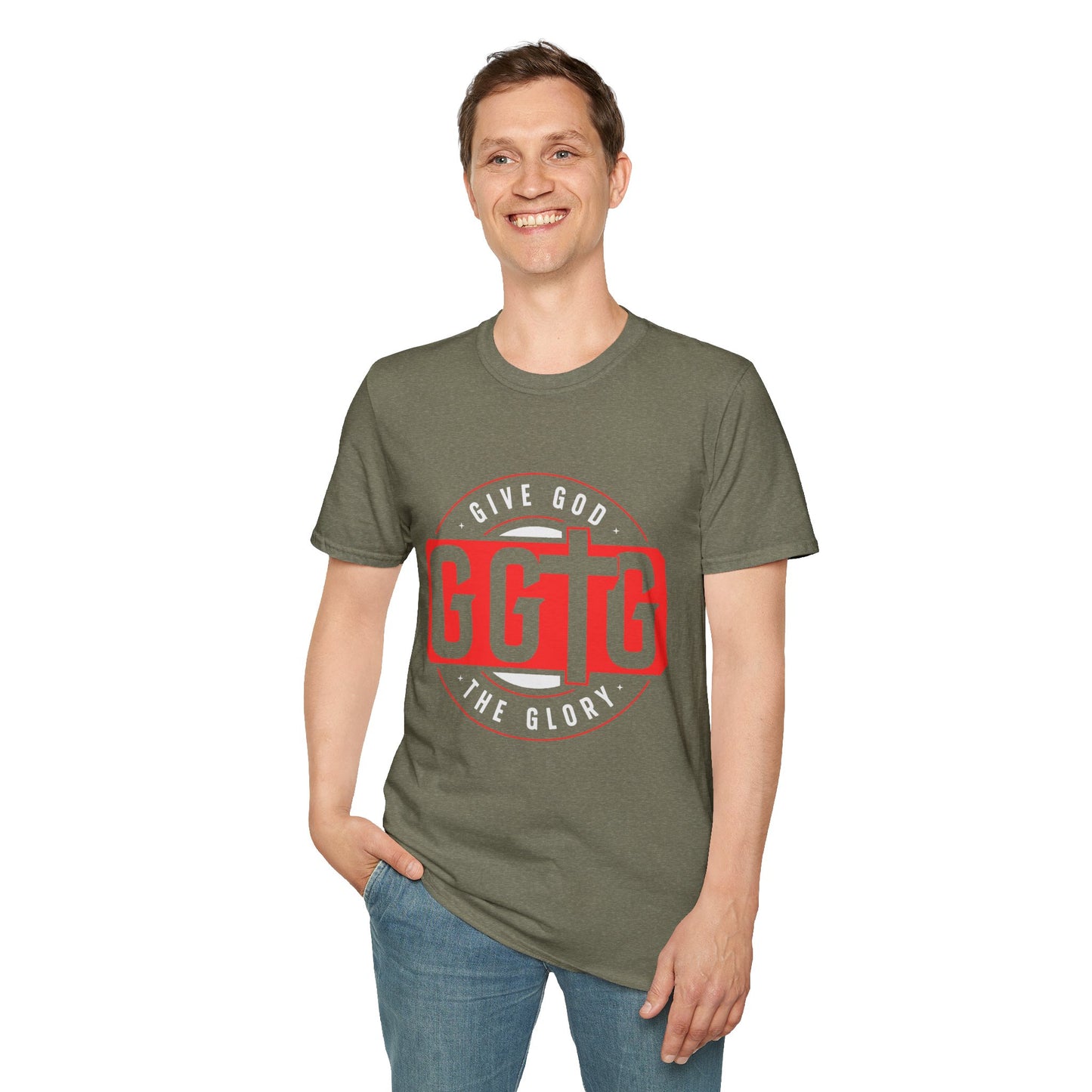 Unisex Softstyle T-Shirt - 'Give God the Glory & Tell Your Story' Inspirational Tee