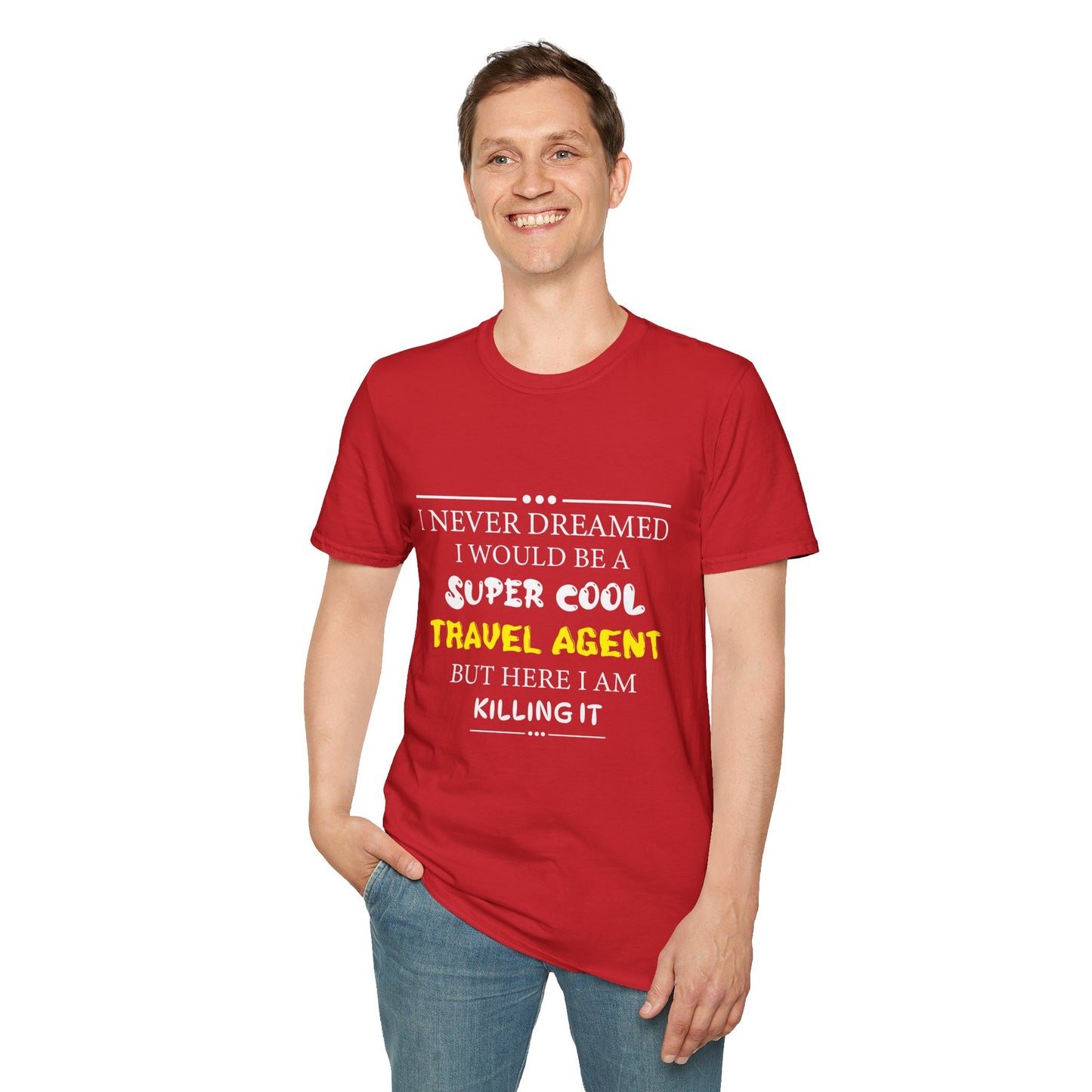 Travel Agent T-Shirt — "Super Cool - Travel Agent" Graphic Tee