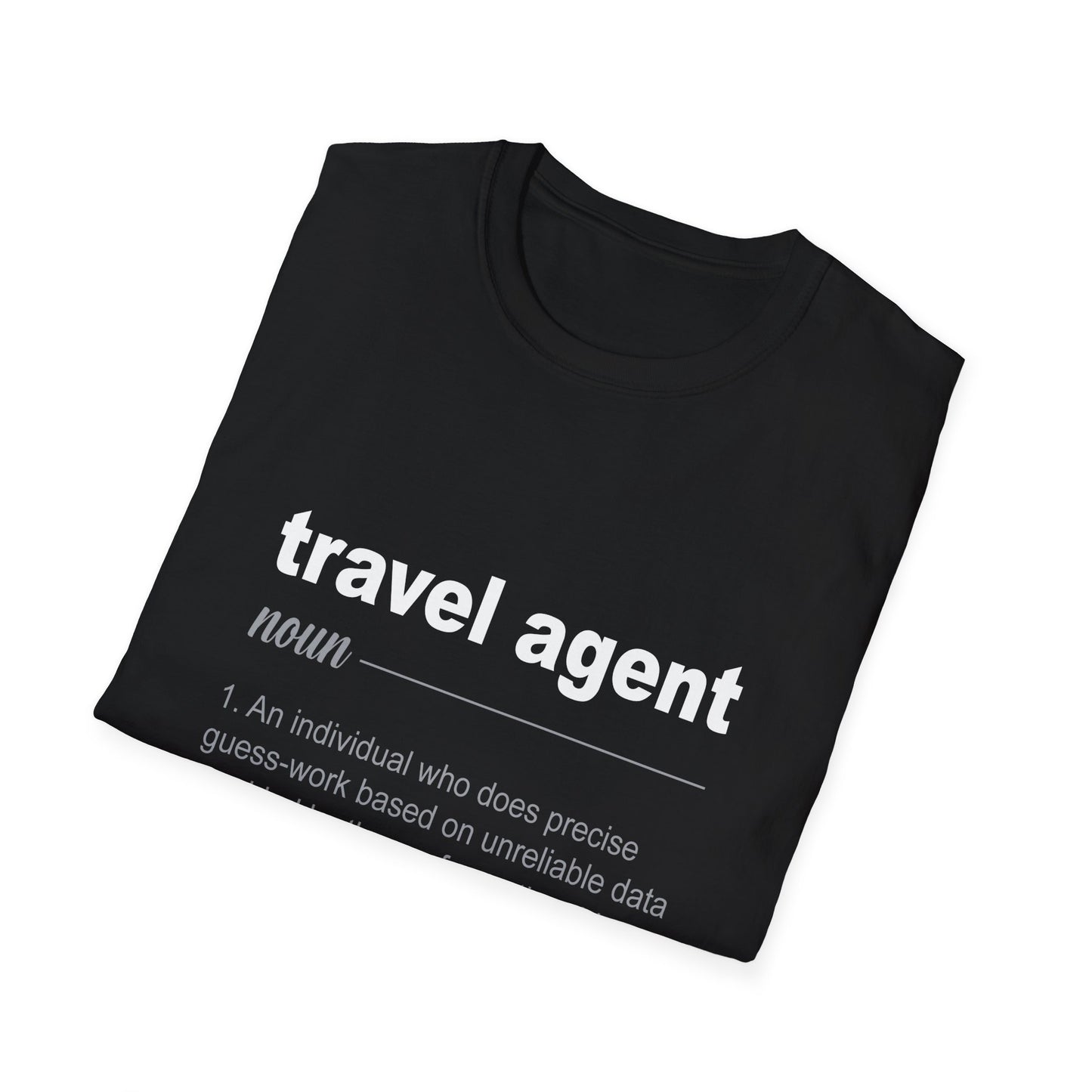 Travel Agent T-Shirt — "Noun - Travel Agent" Graphic Tee