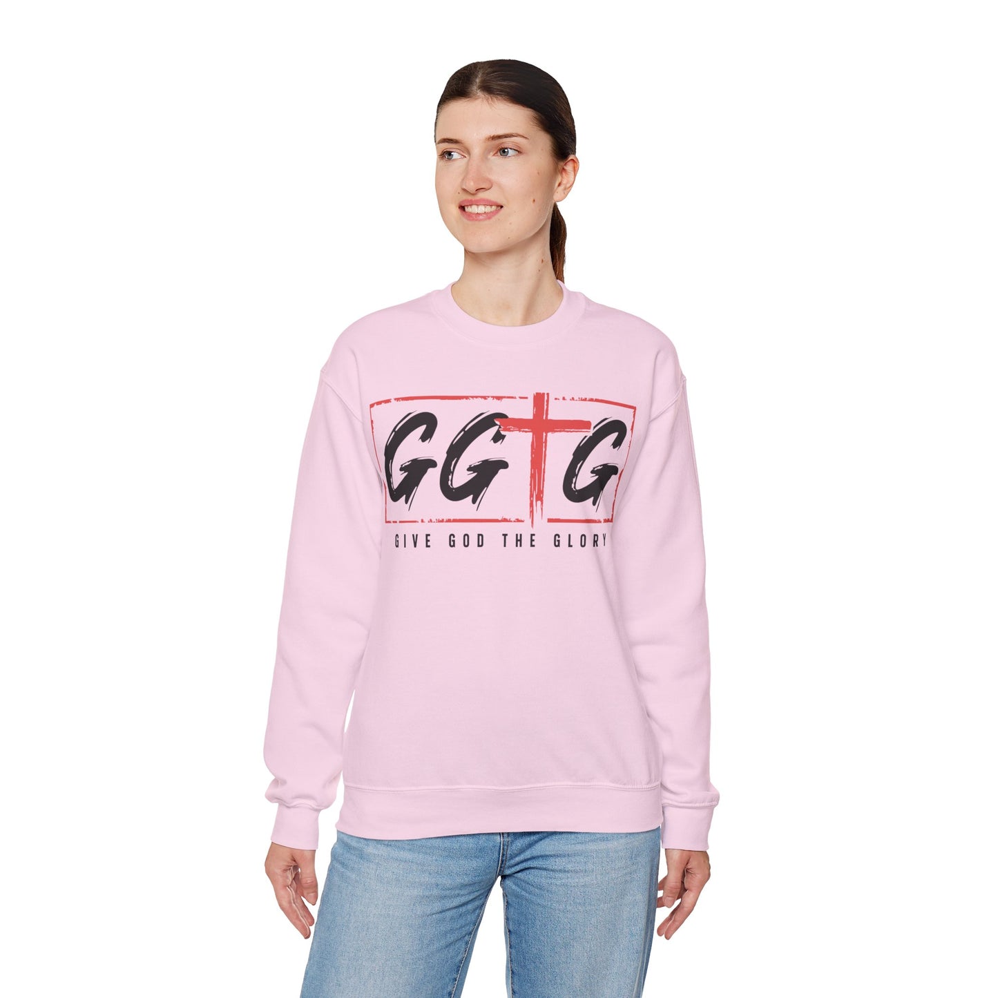 Unisex Crewneck Sweatshirt - "Give God the Glory" & "Tell Your Story" Design