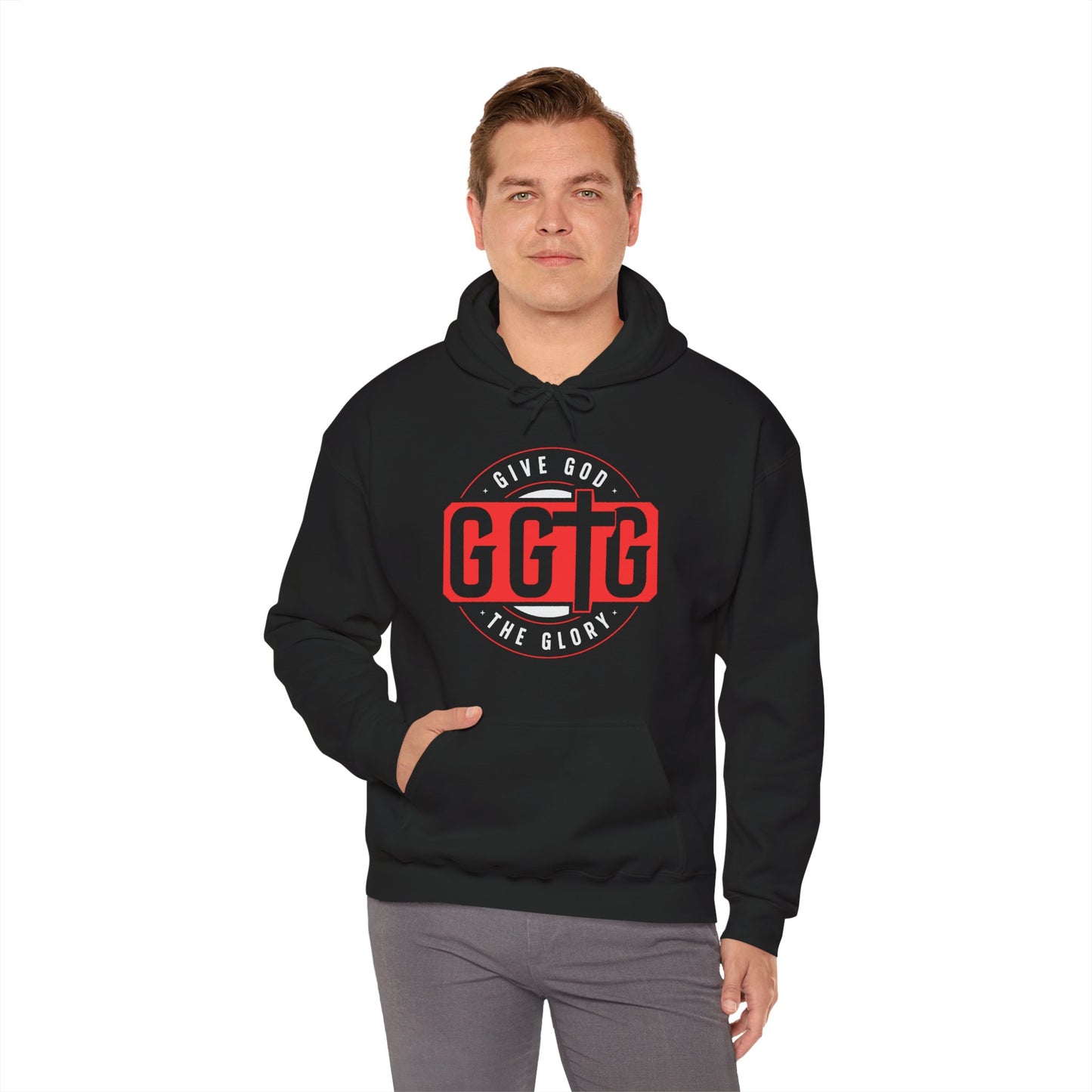 Give God the Glory Unisex Hooded Sweatshirt - Inspirational Comfort Wear