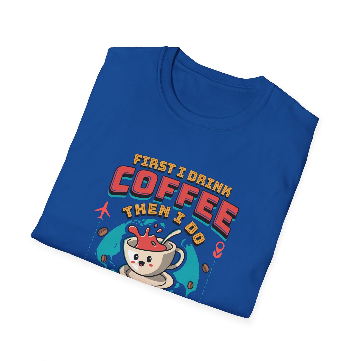Travel Agent T-Shirt — " Coffee Travel Agent" Graphic Tee