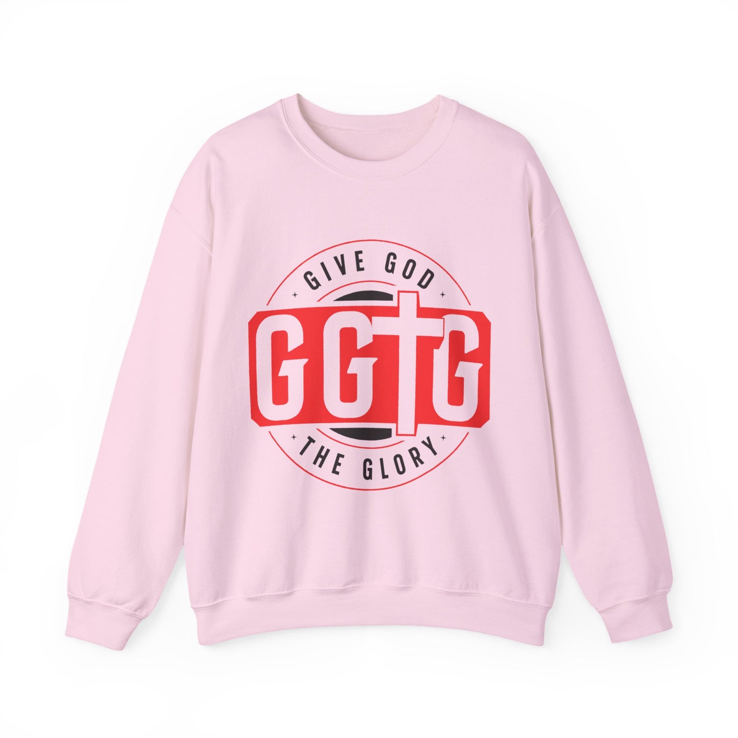 Inspirational Crewneck Sweatshirt - "Give God The Glory" & "Tell Your Story"