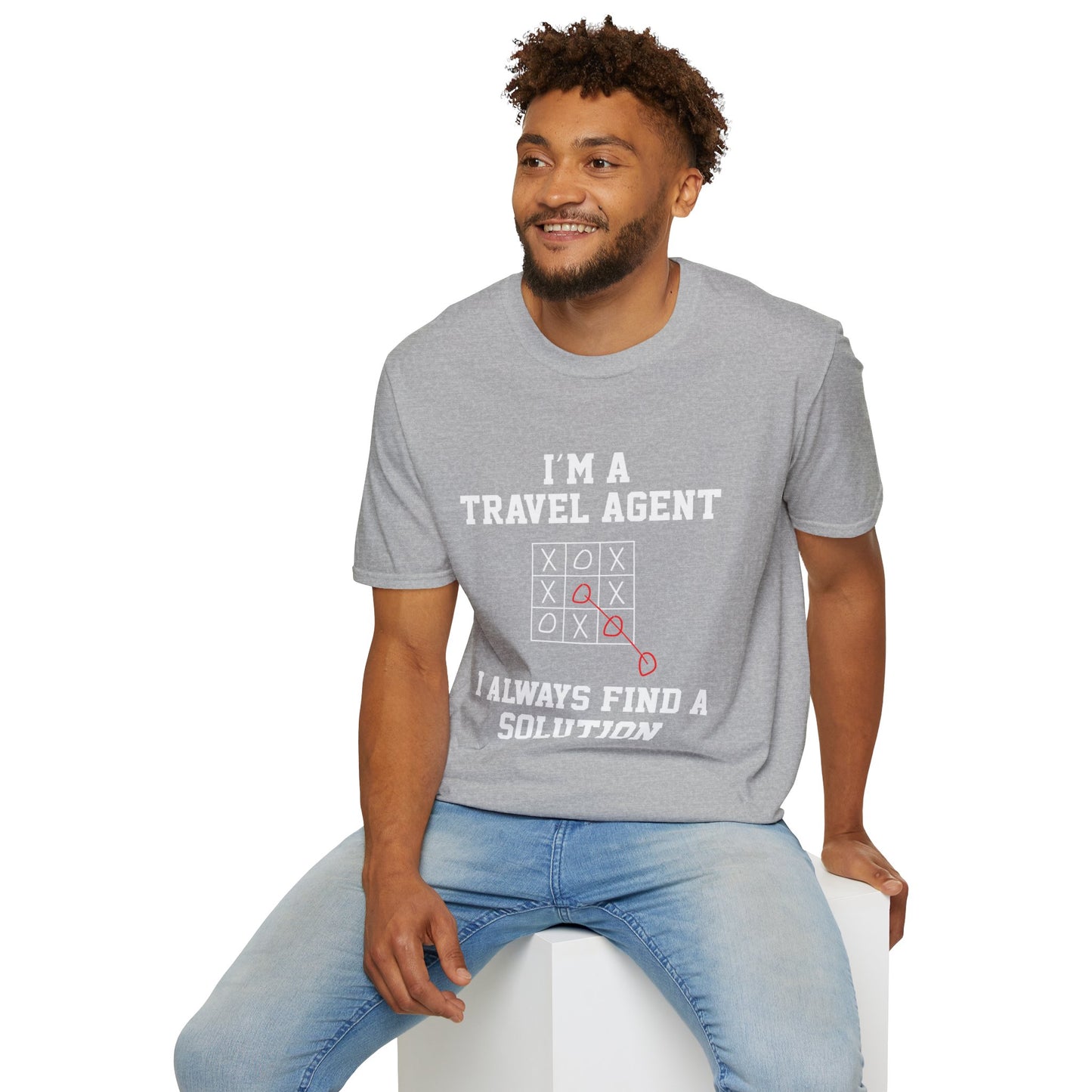 Travel Agent T-Shirt — "Always Find a Solution Travel Agent" Graphic Tee