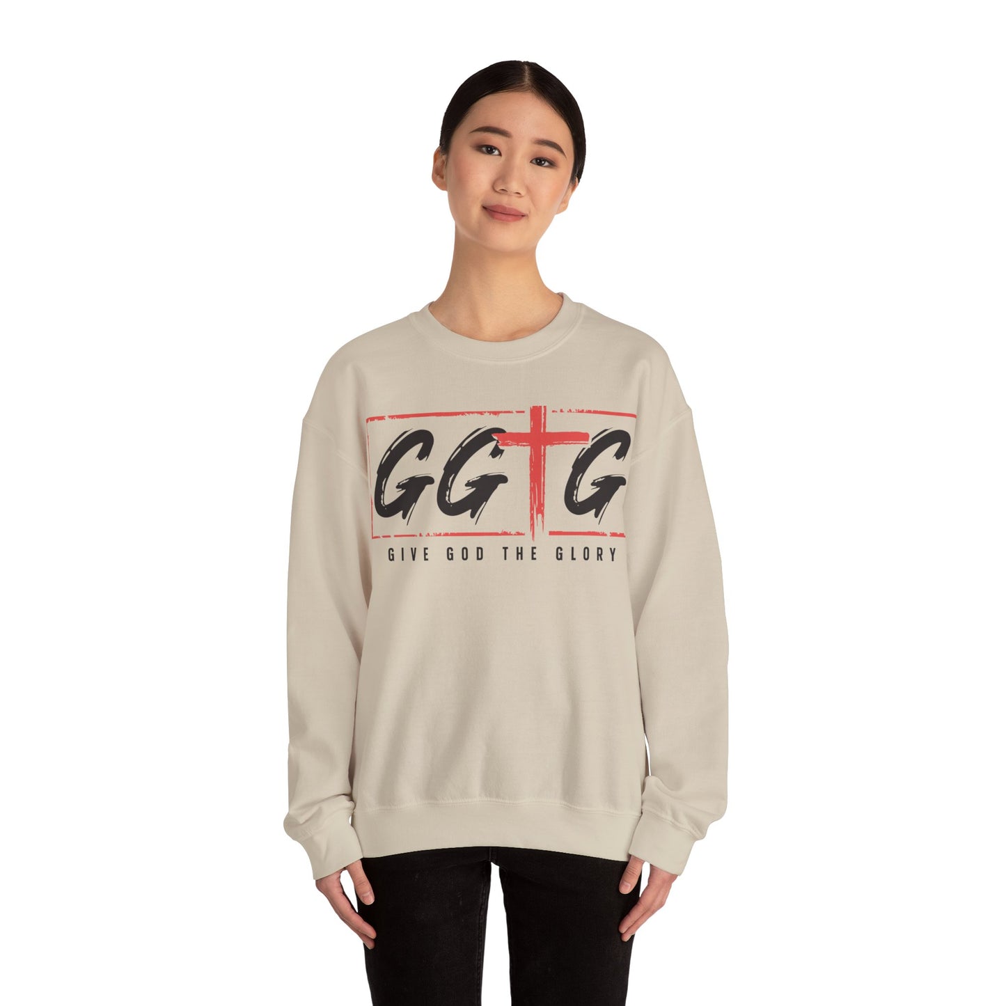 Unisex Crewneck Sweatshirt - "Give God the Glory" & "Tell Your Story" Design