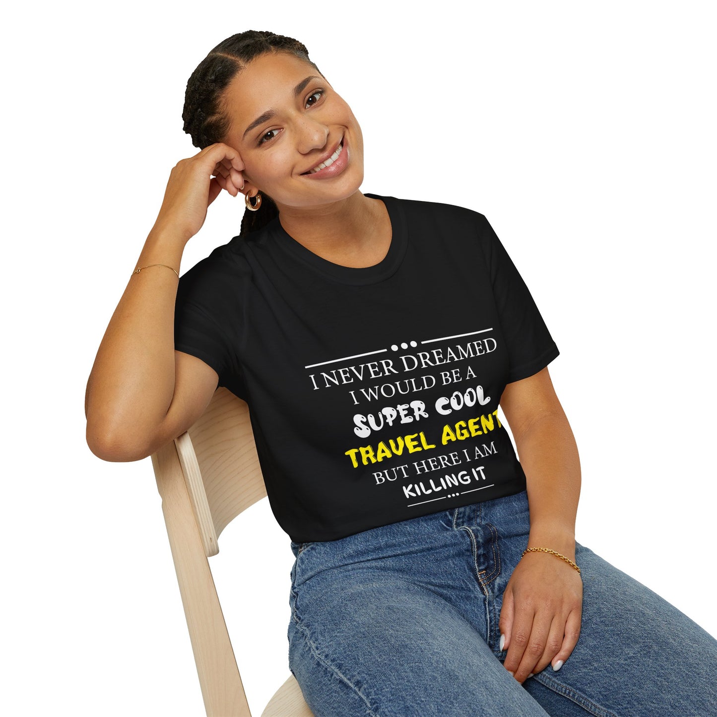Travel Agent T-Shirt — "Super Cool - Travel Agent" Graphic Tee