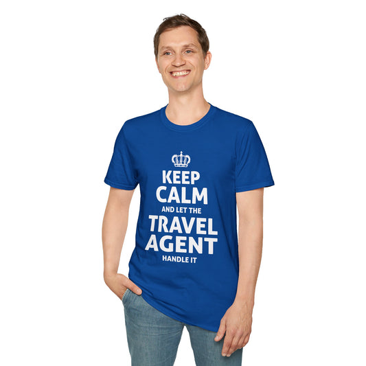 Travel Agent T-Shirt — "Keep Calm 2 - Travel Agent" Graphic Tee