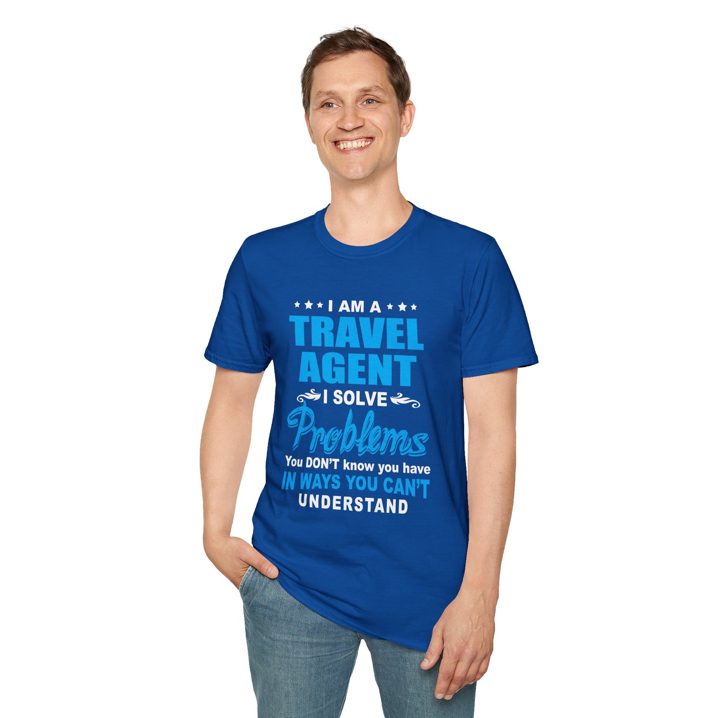 Travel Agent T-Shirt — "Solve Problems Travel Agent" Graphic Tee