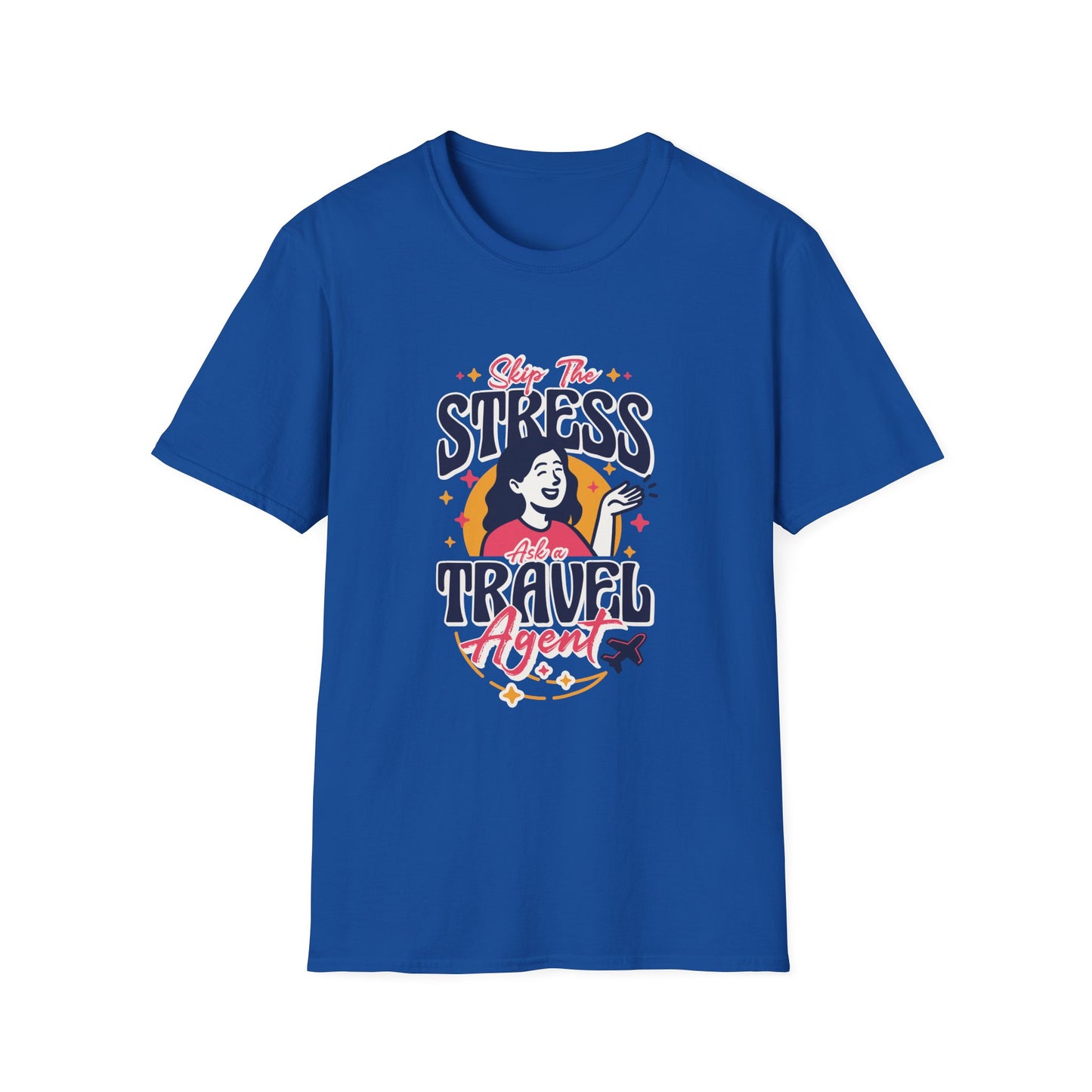 Travel Agent T-Shirt — " Skip the Stress Call a Travel Agent" Graphic Tee