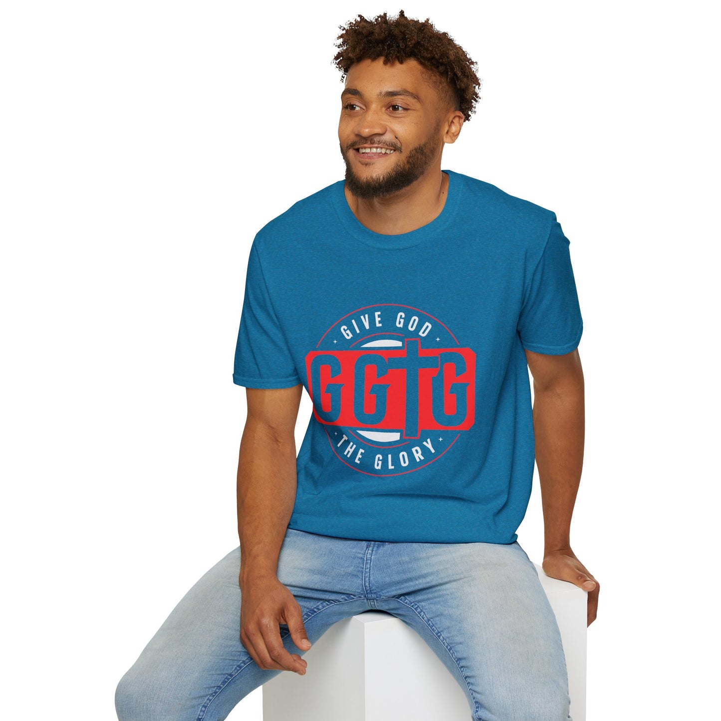Unisex Softstyle T-Shirt - 'Give God the Glory & Tell Your Story' Inspirational Tee