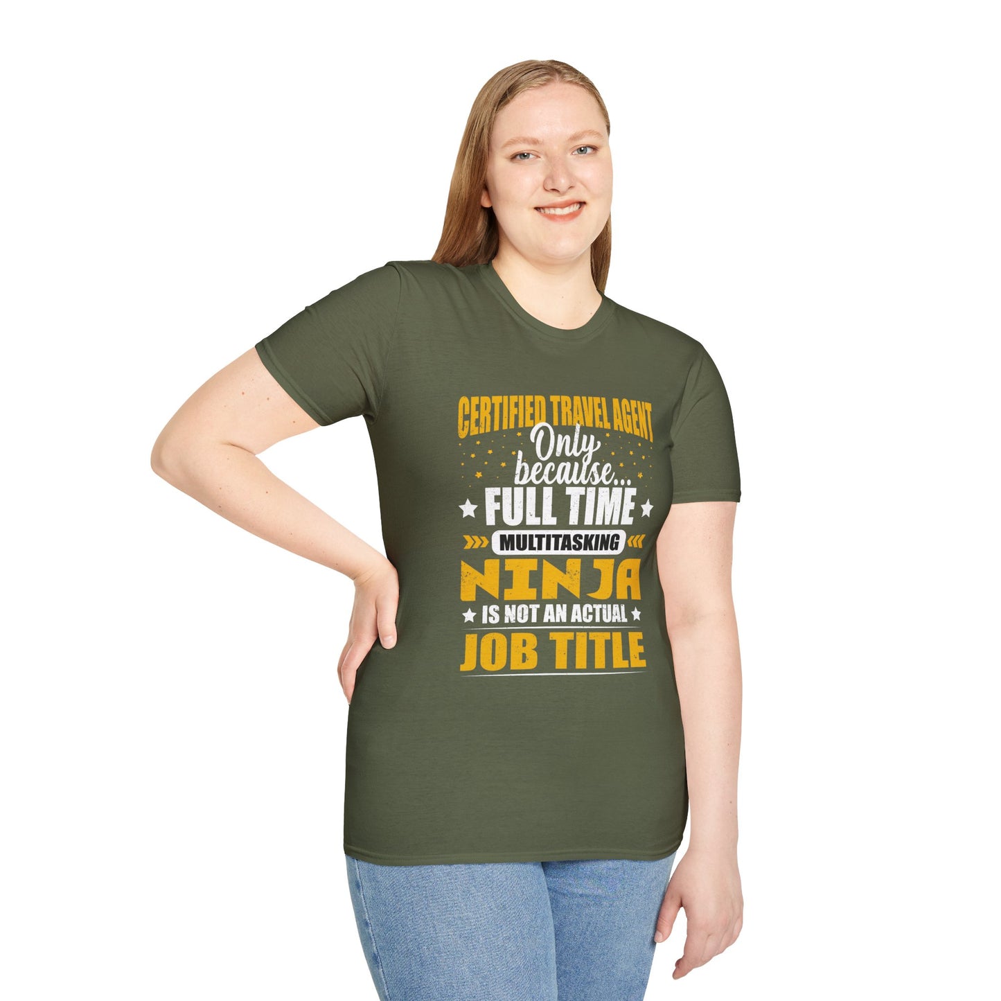 Travel Agent T-Shirt — "Ninja - Travel Agent" Graphic Tee