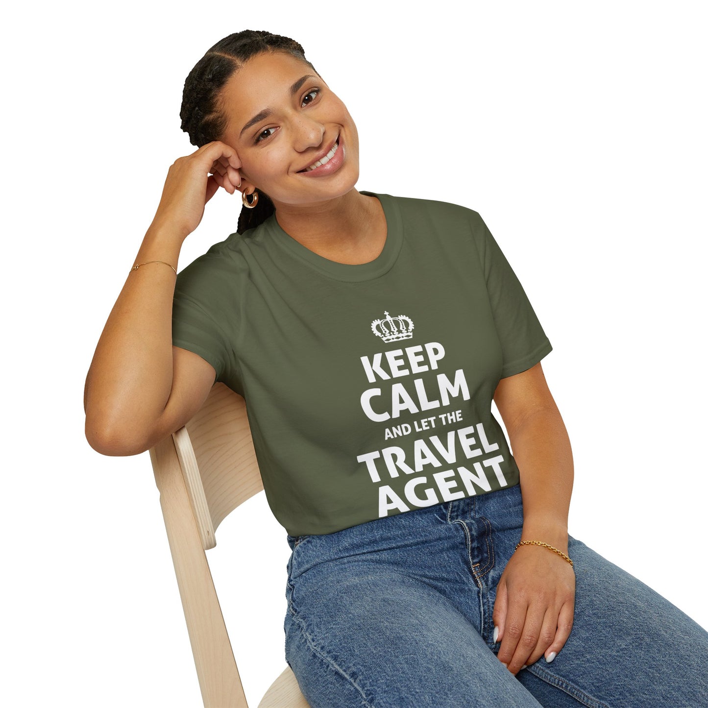 Travel Agent T-Shirt — "Keep Calm 2 - Travel Agent" Graphic Tee