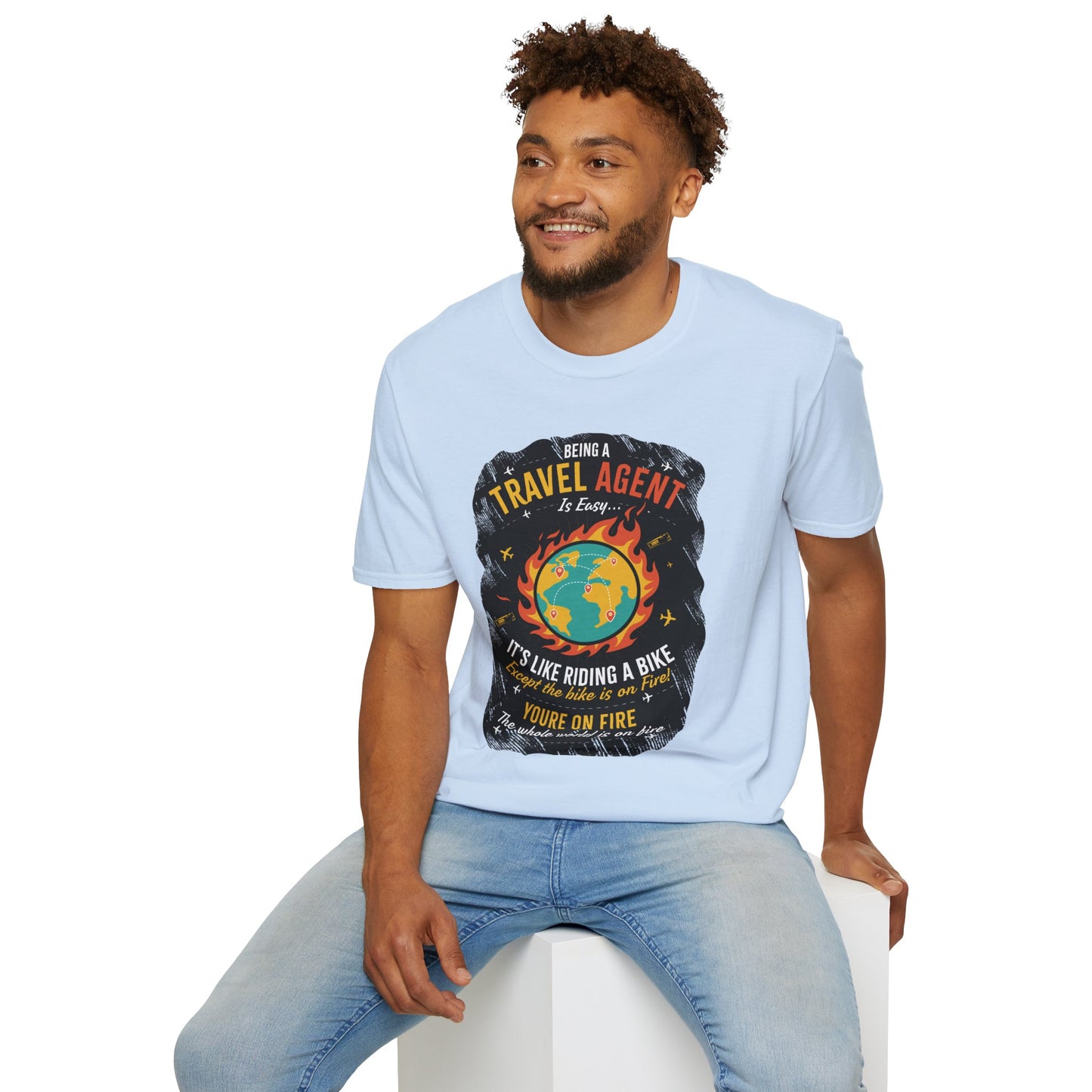 Travel Agent T-Shirt — " Being a Travel Agent is Easy" Graphic Tee