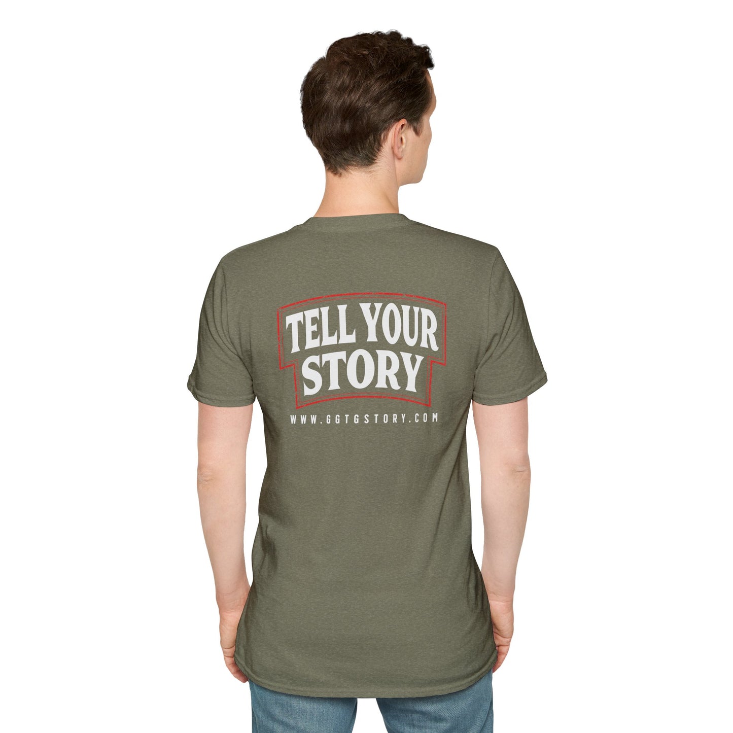 Unisex Softstyle T-Shirt - 'Give God the Glory & Tell Your Story' Inspirational Tee