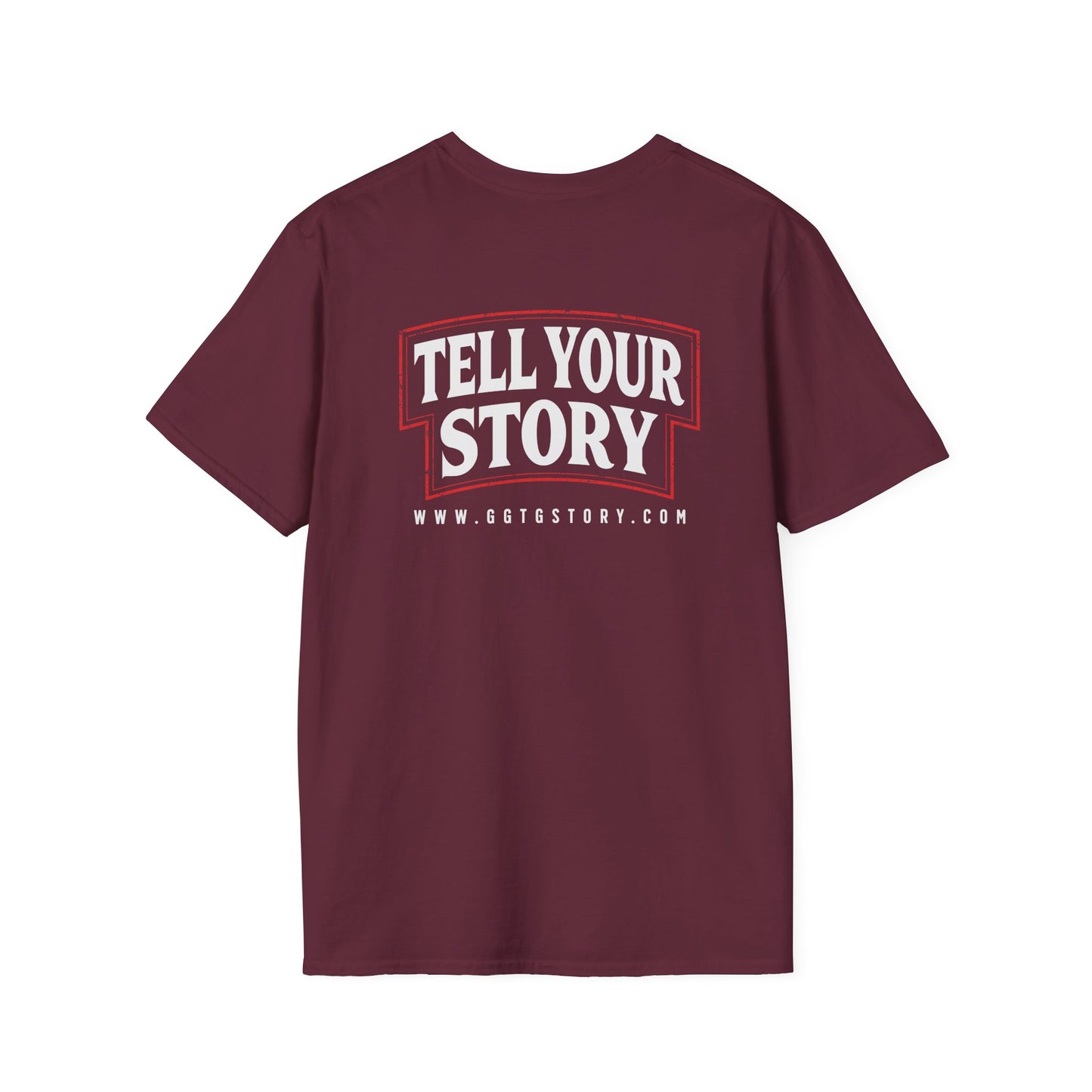 Unisex Softstyle T-Shirt  Inspirational - "Give God the Glory" & "Tell Your Story"