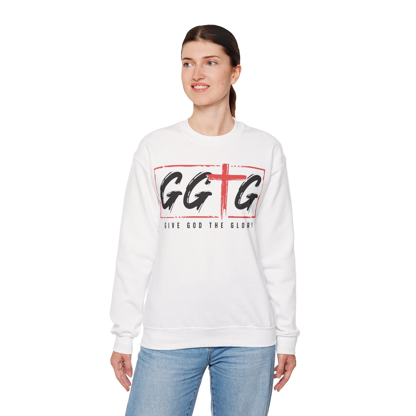 Unisex Crewneck Sweatshirt - "Give God the Glory" & "Tell Your Story" Design