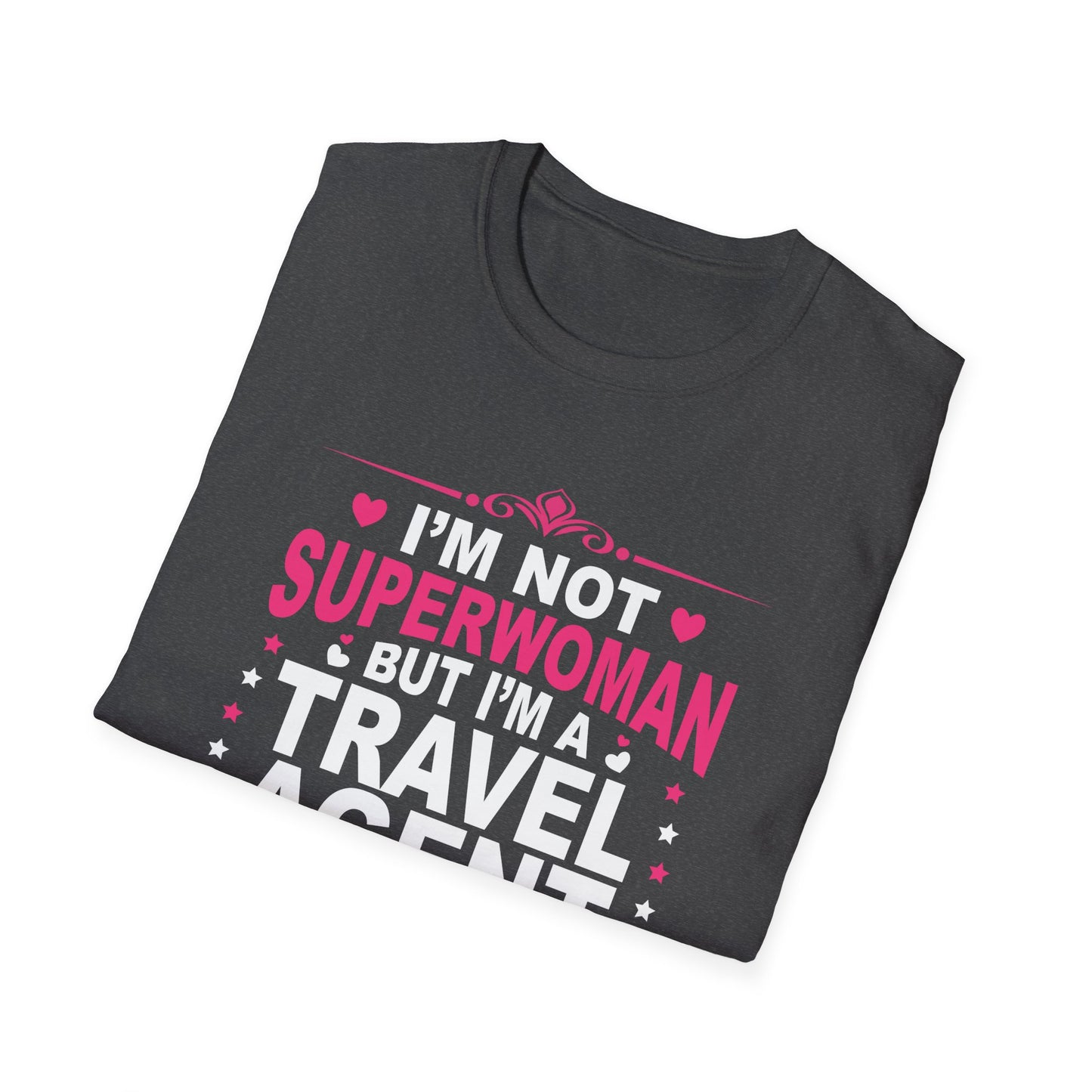Travel Agent T-Shirt — "Super Woman 2 Travel Agent" Graphic Tee
