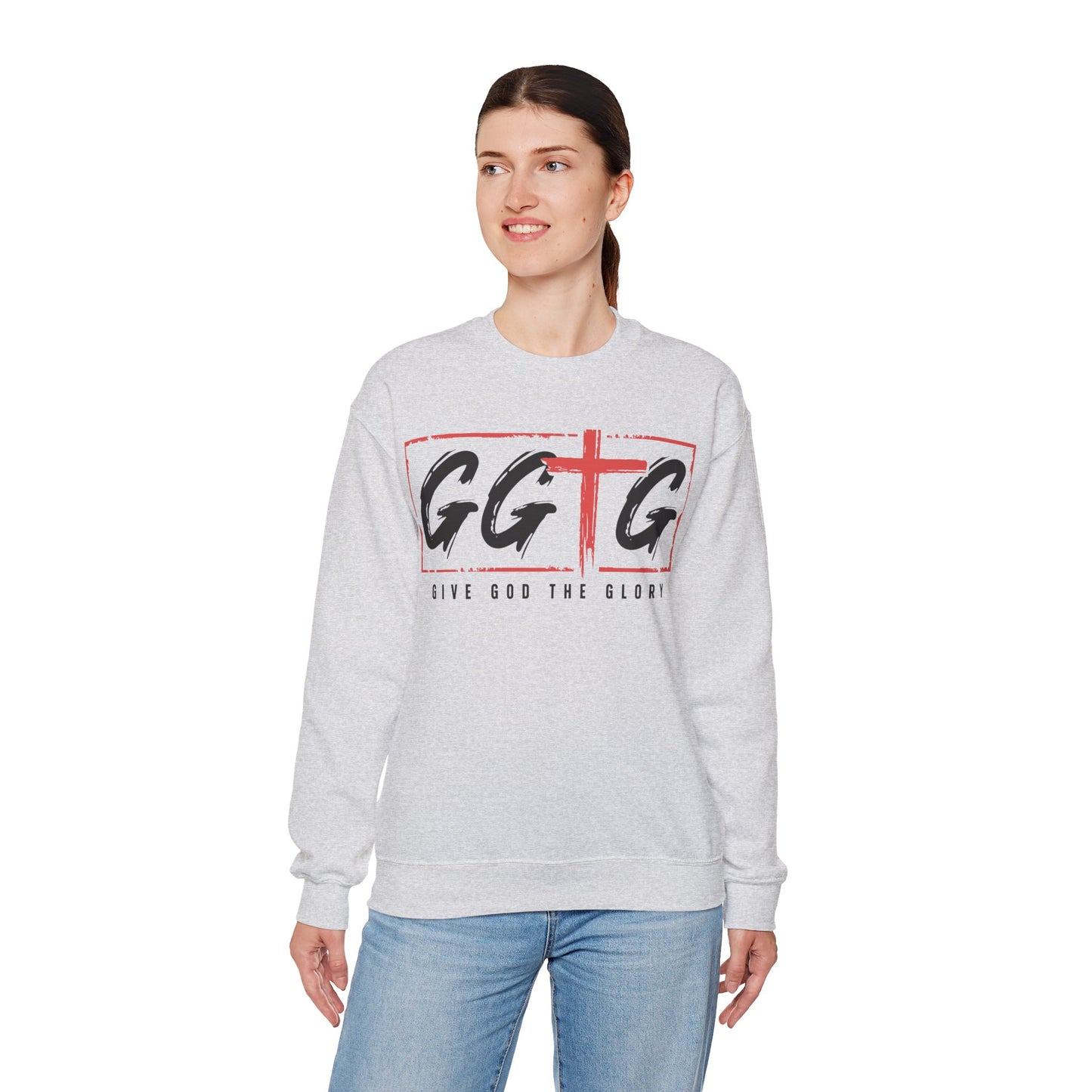 Unisex Crewneck Sweatshirt - "Give God the Glory" & "Tell Your Story" Design