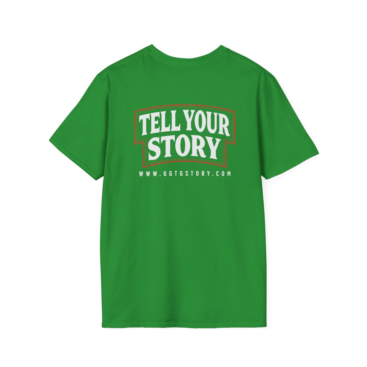 Unisex Softstyle T-Shirt  Inspirational - "Give God the Glory" & "Tell Your Story"