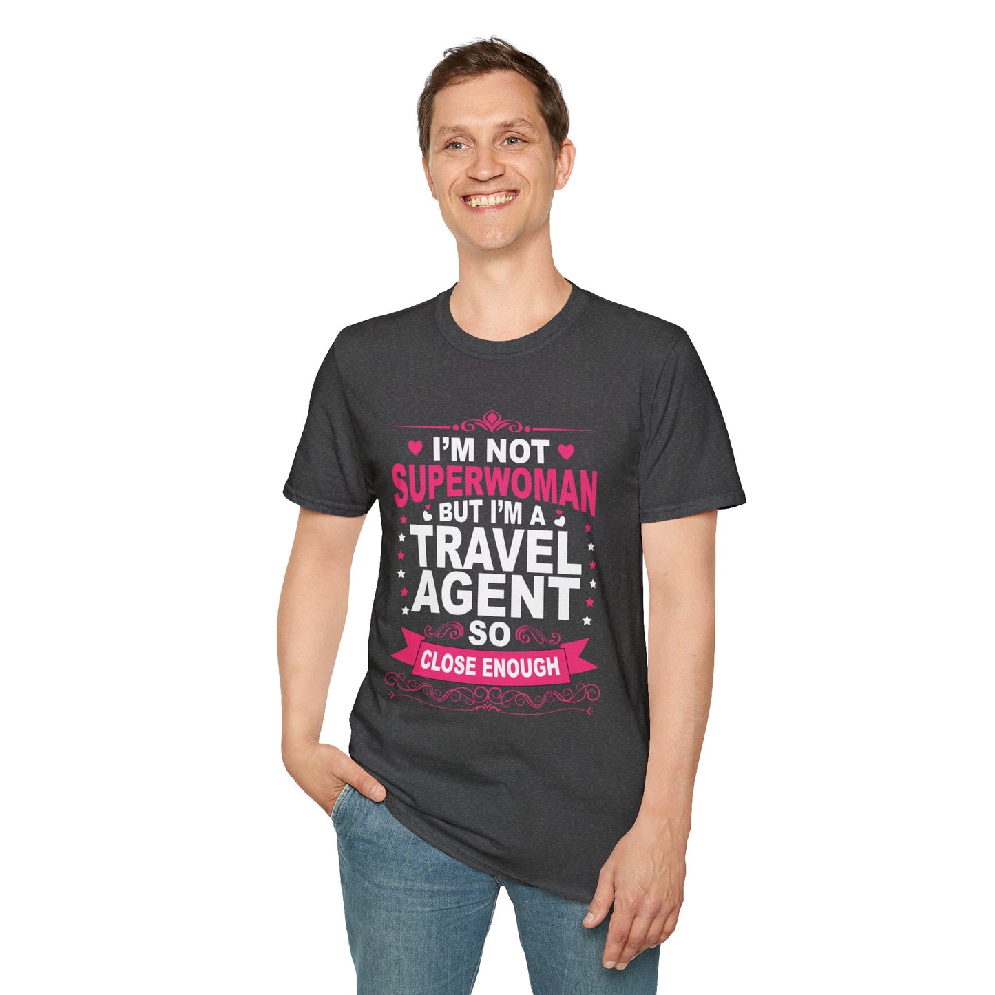 Travel Agent T-Shirt — "Super Woman 2 Travel Agent" Graphic Tee