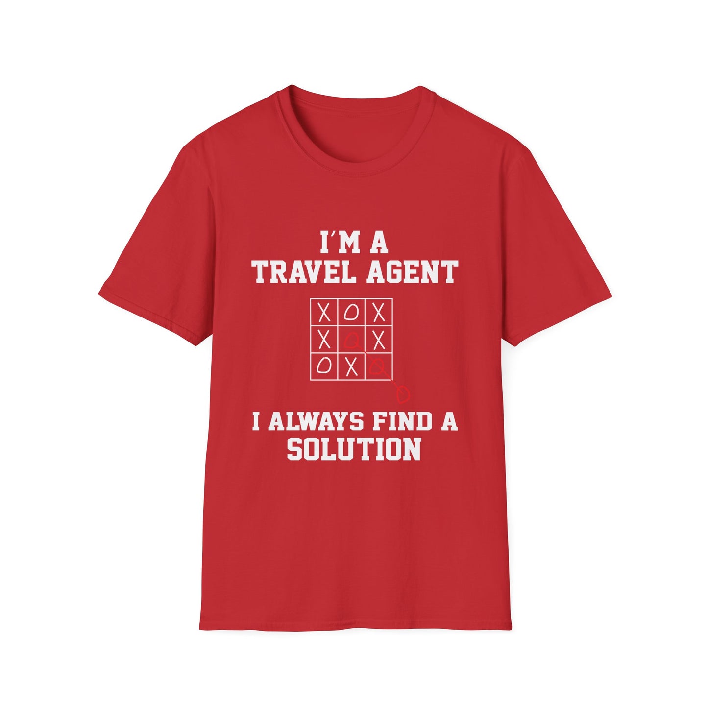 Travel Agent T-Shirt — "Always Find a Solution Travel Agent" Graphic Tee