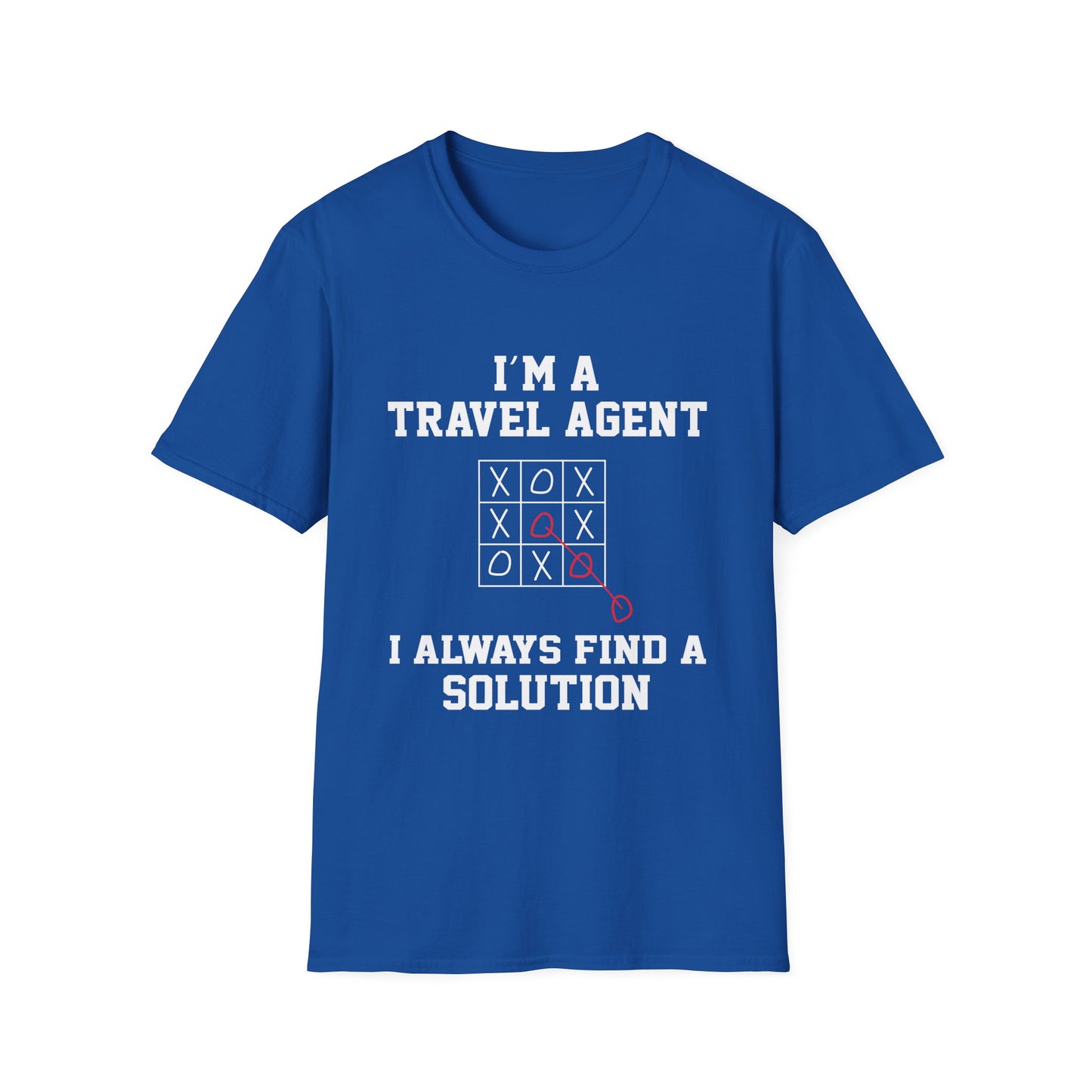 Travel Agent T-Shirt — "Always Find a Solution Travel Agent" Graphic Tee