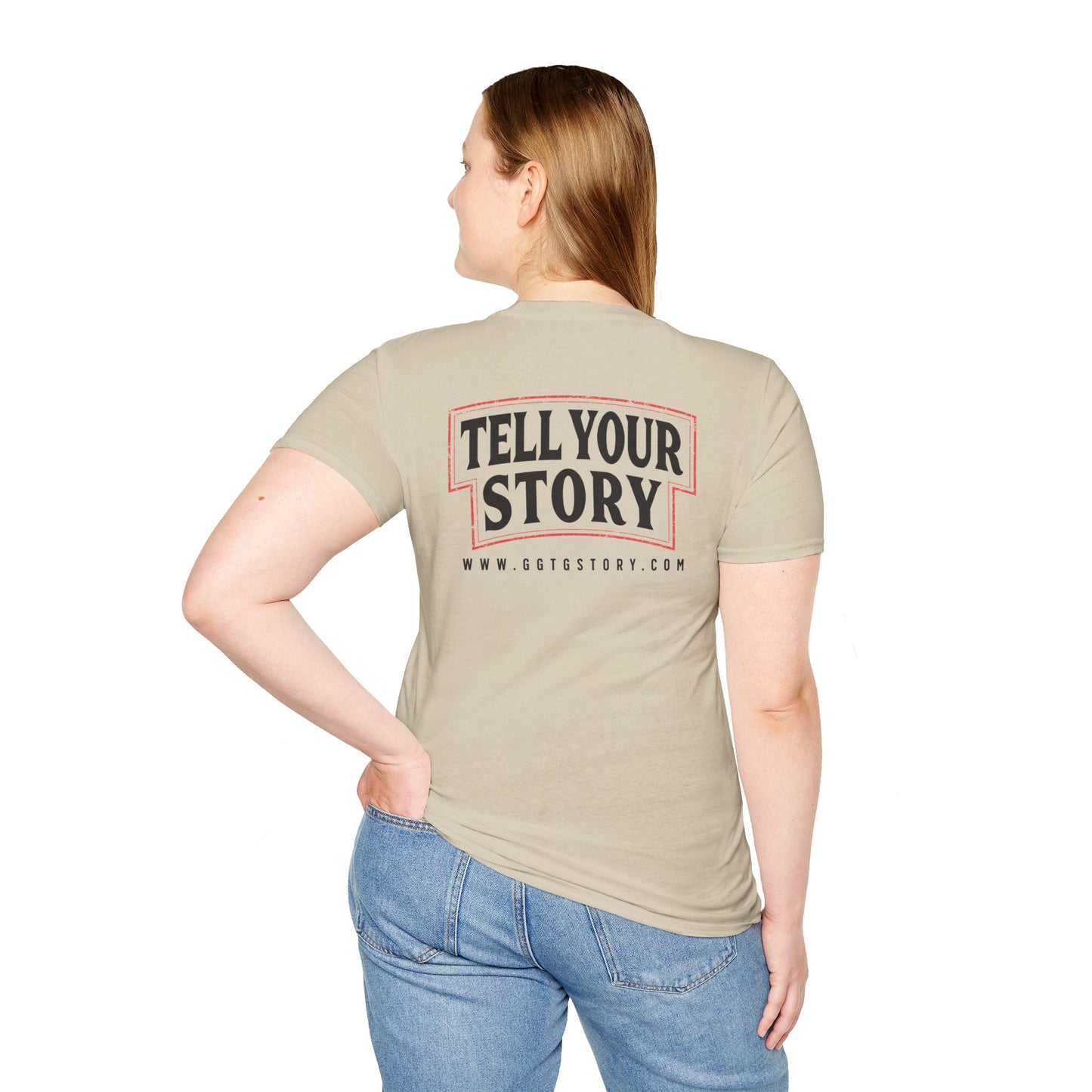 Unisex Inspirational T-Shirt - 'Give God the Glory' & 'Tell Your Story'