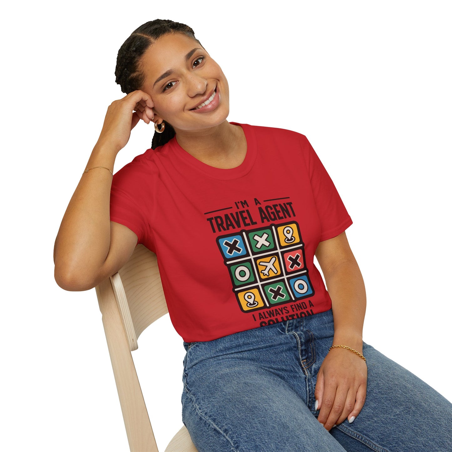 Travel Agent T-Shirt — "I’m a Travel Agent I Always Find a Solution" Graphic Tee