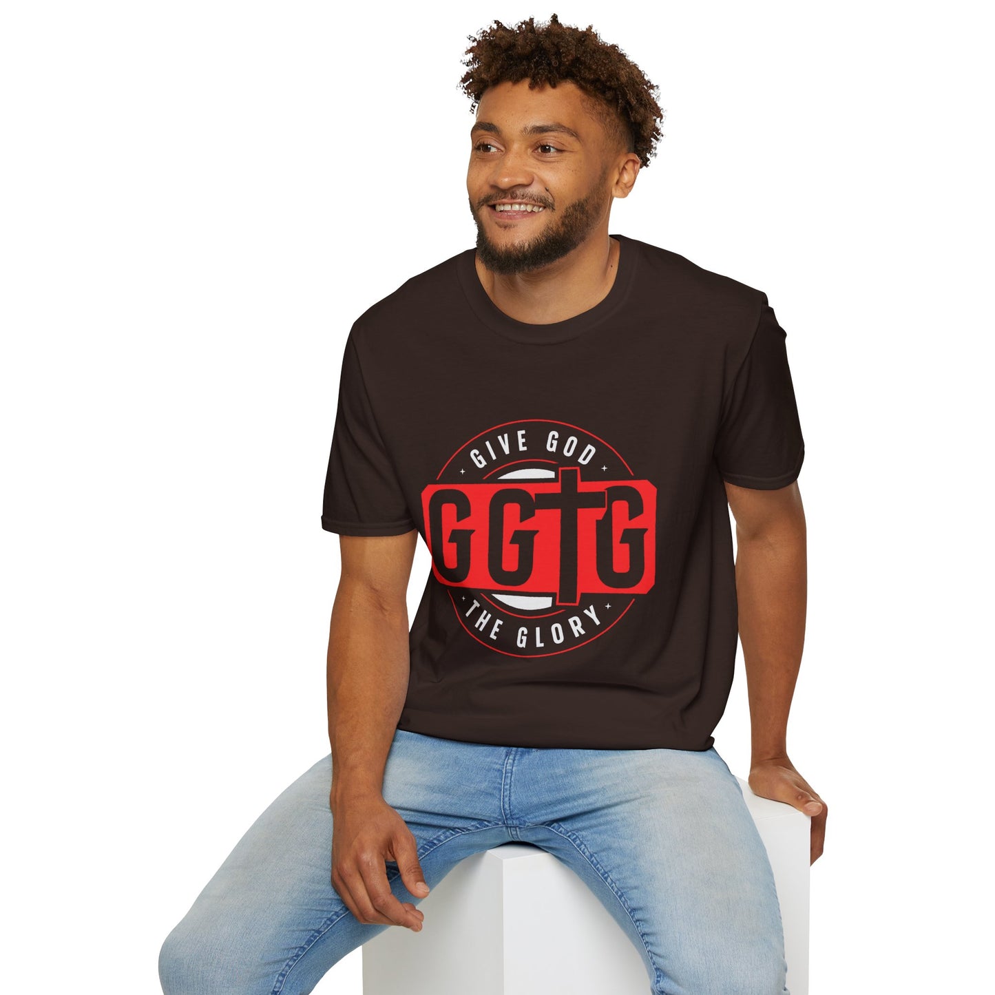 Unisex Softstyle T-Shirt - 'Give God the Glory & Tell Your Story' Inspirational Tee