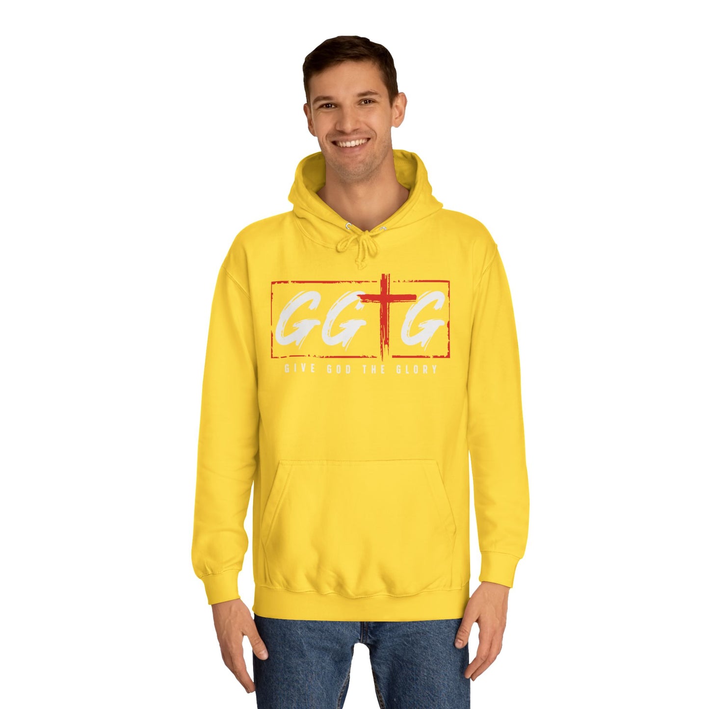 Unisex College Hoodie - Give God the Glory