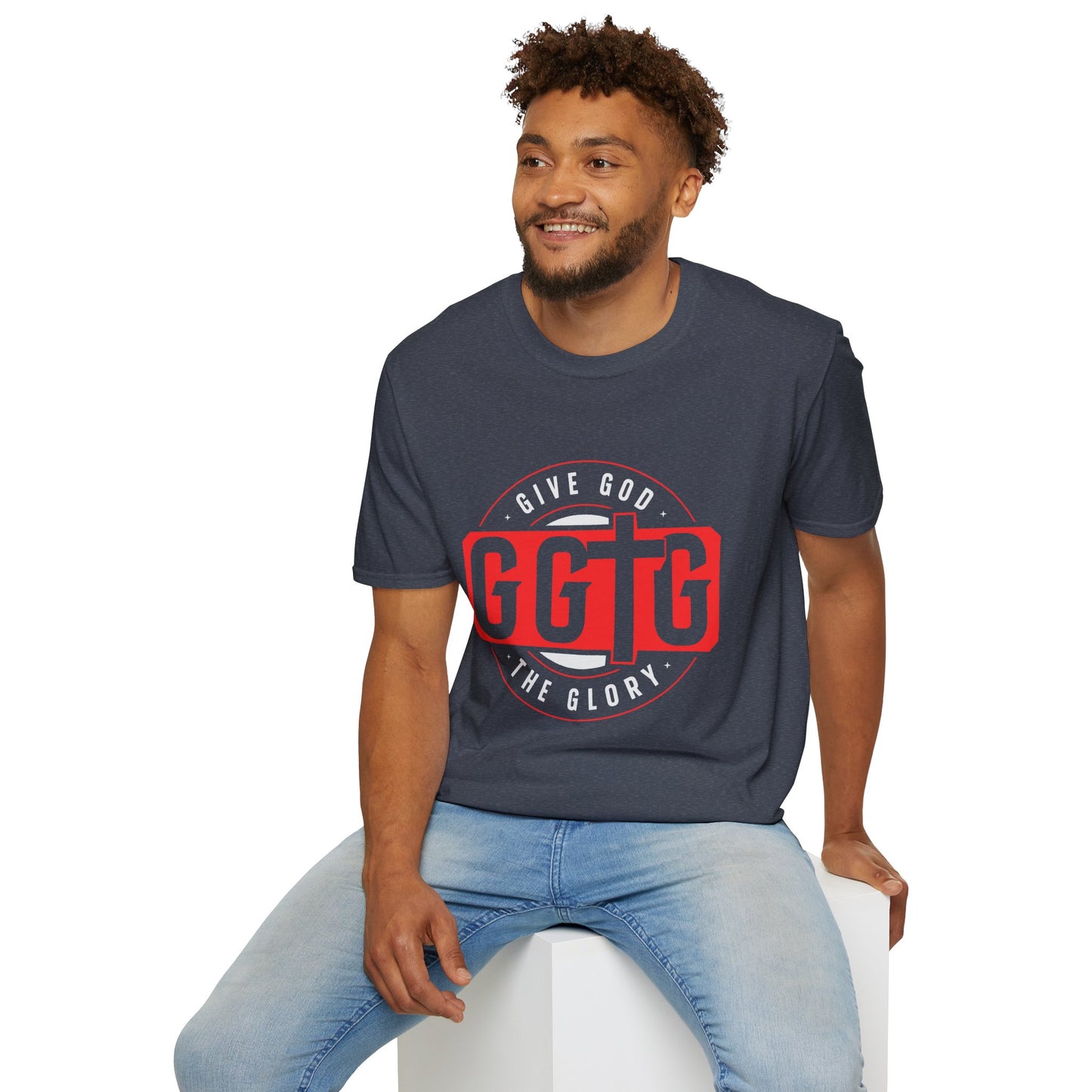 Unisex Softstyle T-Shirt - 'Give God the Glory & Tell Your Story' Inspirational Tee