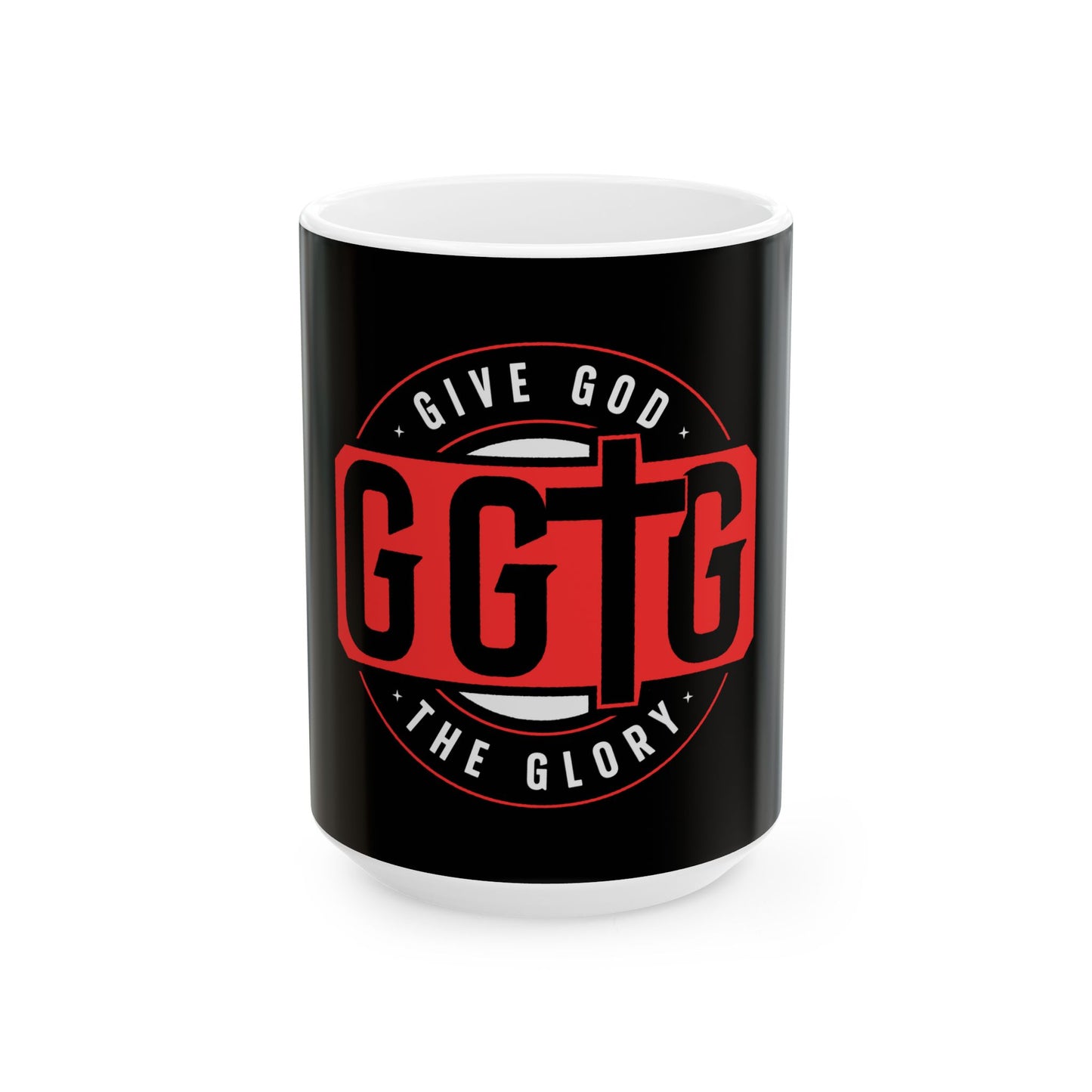Inspirational Ceramic Mug - "Give God The Glory" - 11oz & 15oz