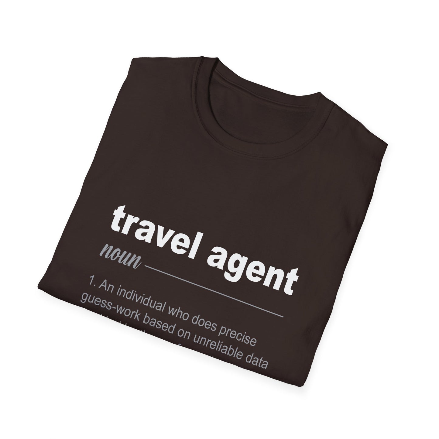 Travel Agent T-Shirt — "Noun - Travel Agent" Graphic Tee