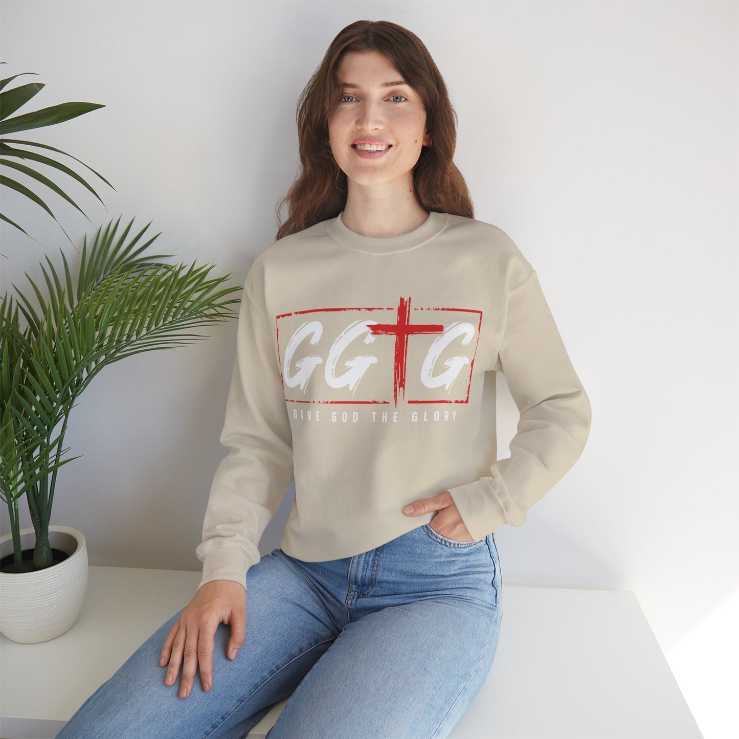 Inspiring Unisex Crewneck Sweatshirt - "Tell Your Story" Design
