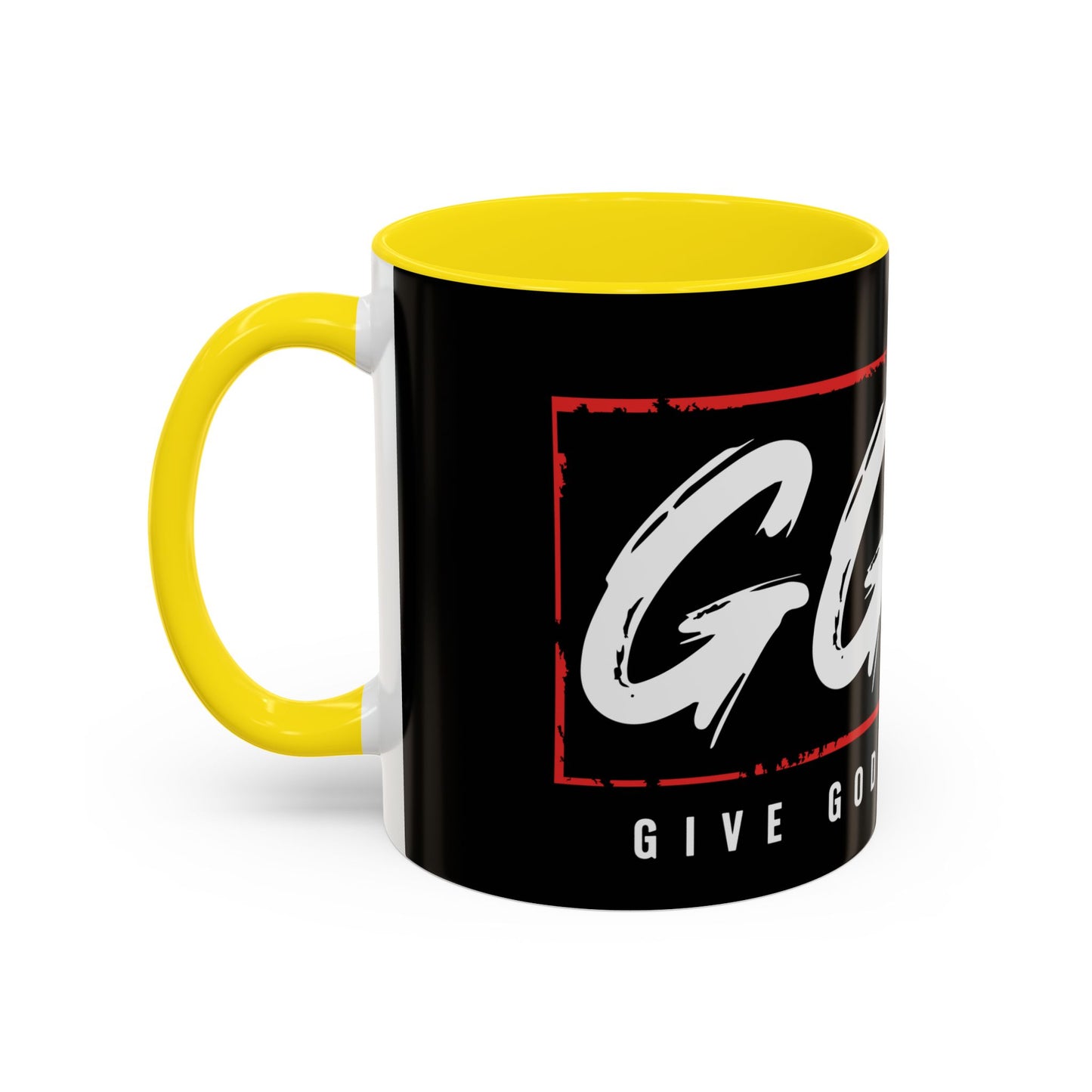 Inspirational Accent Coffee Mug - "Give God the Glory" - Perfect for Faith-Based Gifts