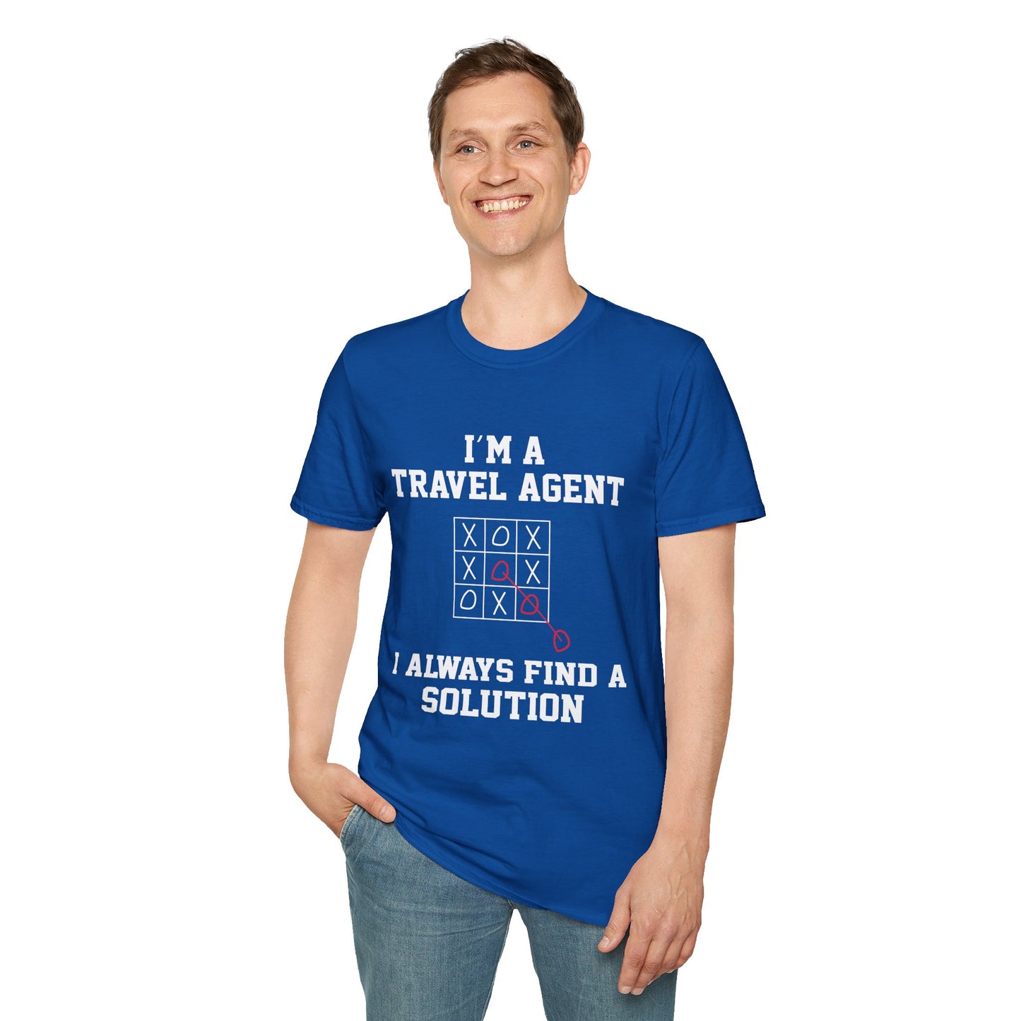 Travel Agent T-Shirt — "Always Find a Solution Travel Agent" Graphic Tee