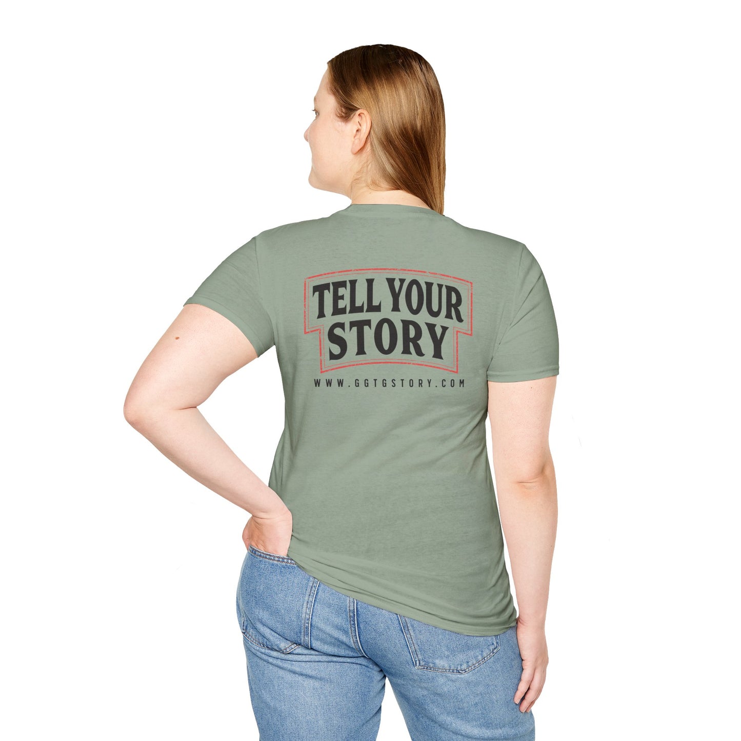 Unisex Inspirational T-Shirt - 'Give God the Glory' & 'Tell Your Story'