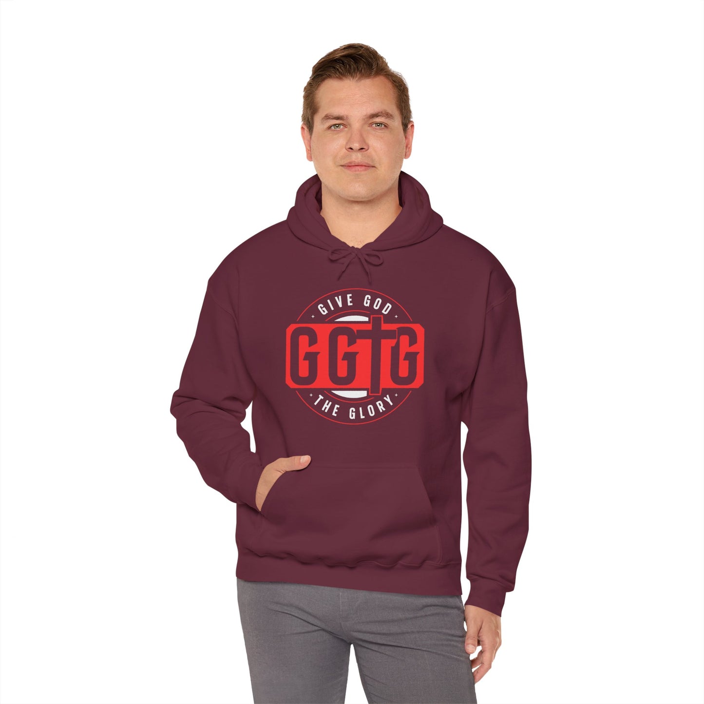 Give God the Glory Unisex Hooded Sweatshirt - Inspirational Comfort Wear