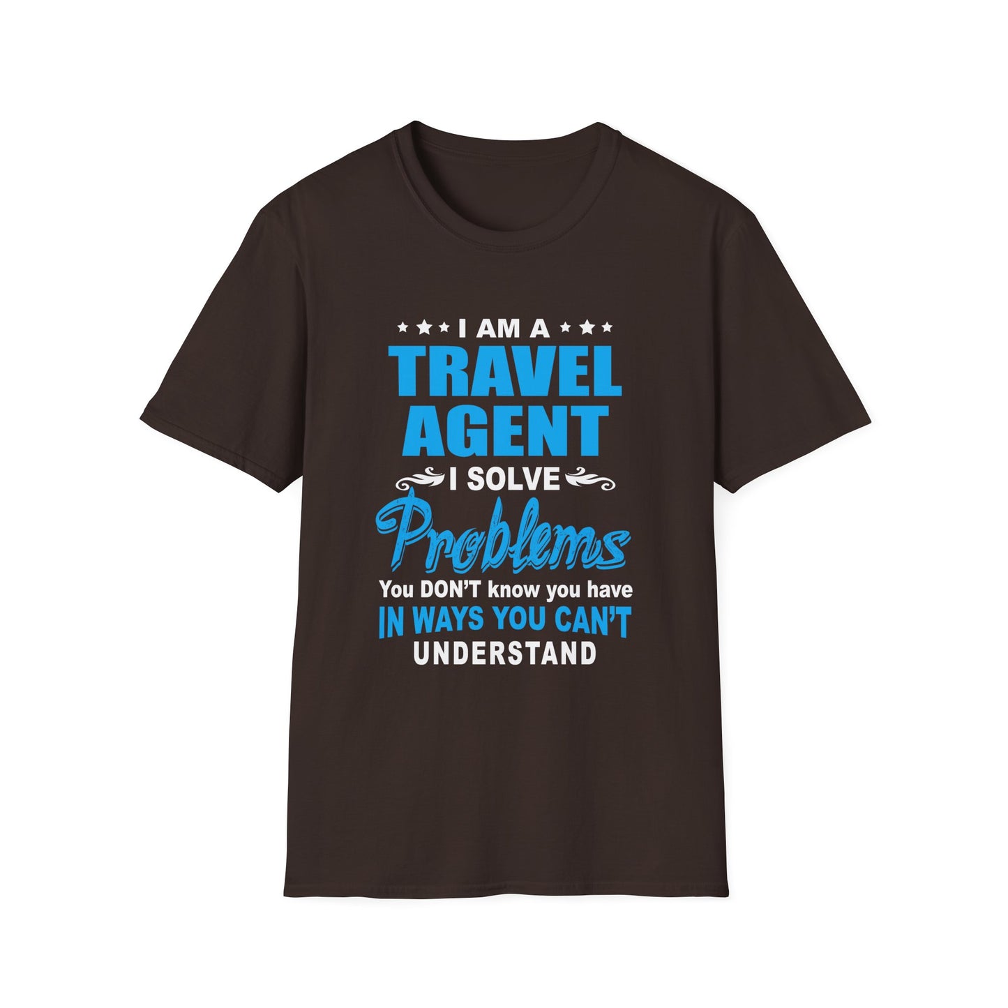 Travel Agent T-Shirt — "Solve Problems Travel Agent" Graphic Tee
