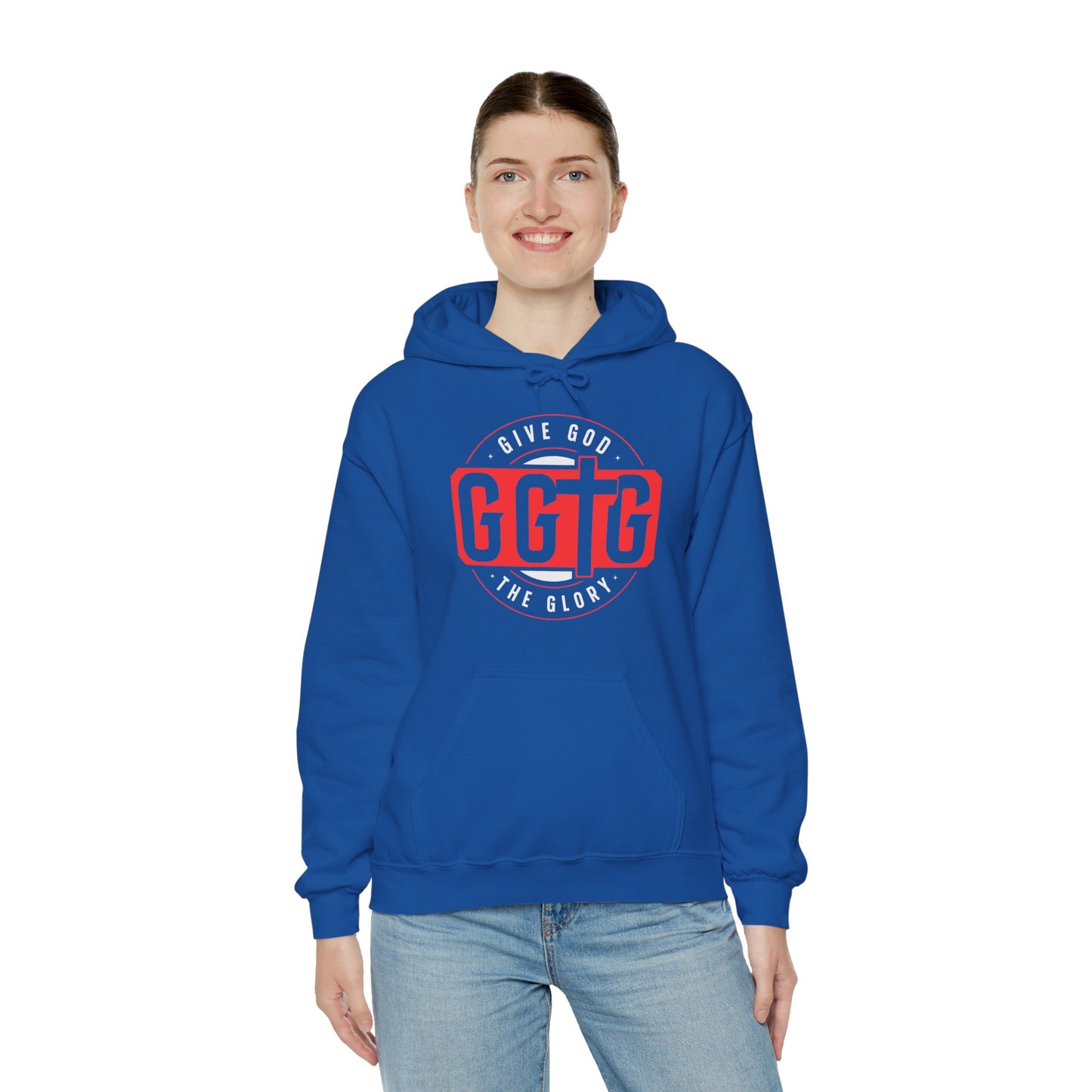 Give God the Glory Unisex Hooded Sweatshirt - Inspirational Comfort Wear