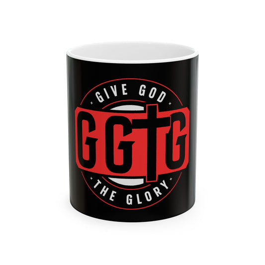 Inspirational Ceramic Mug - "Give God The Glory" - 11oz & 15oz