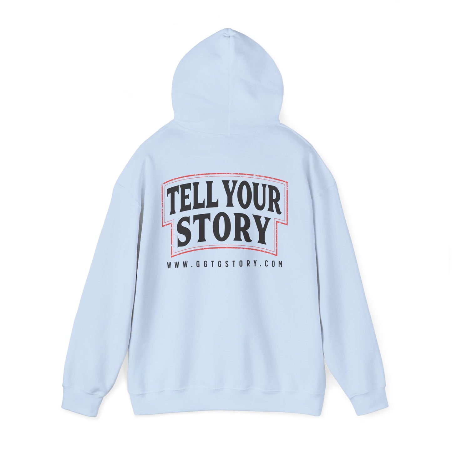 Inspirational Unisex Hoodie - "Give Good The Glory" & "Tell Your Story" Design