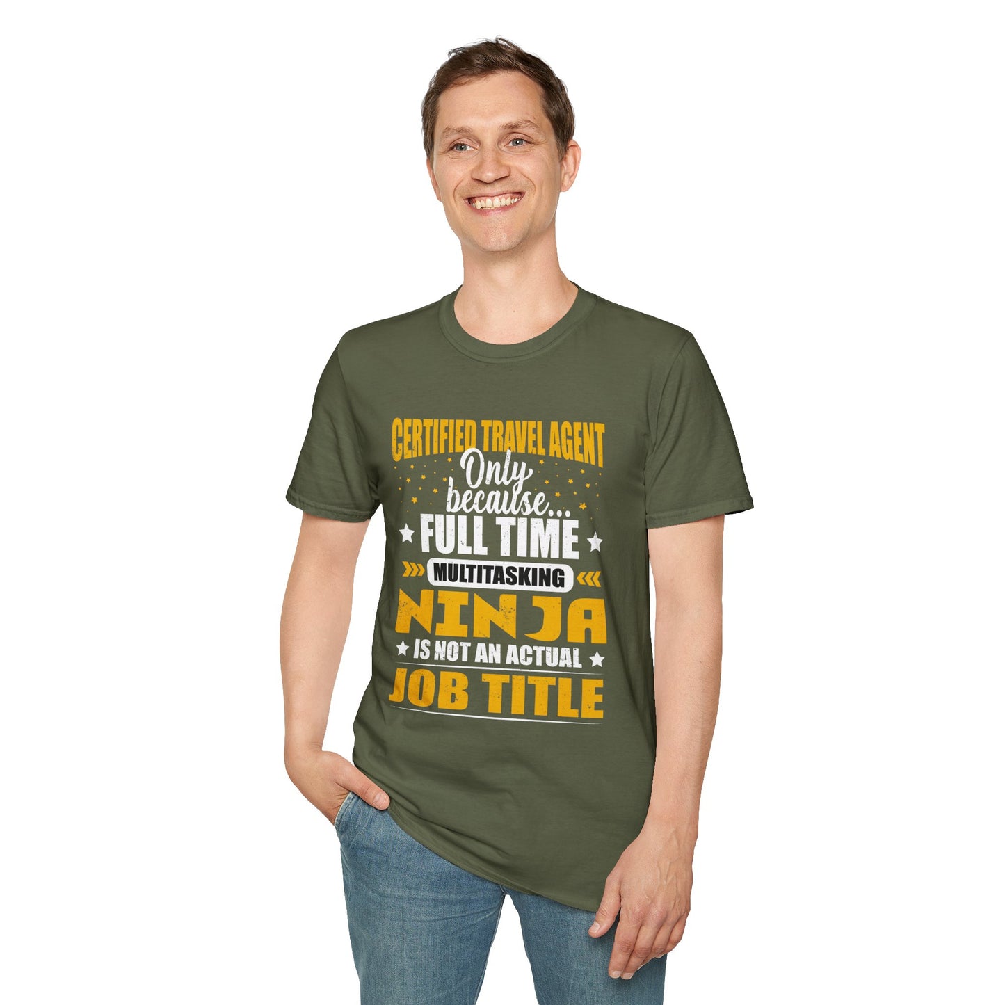 Travel Agent T-Shirt — "Ninja - Travel Agent" Graphic Tee