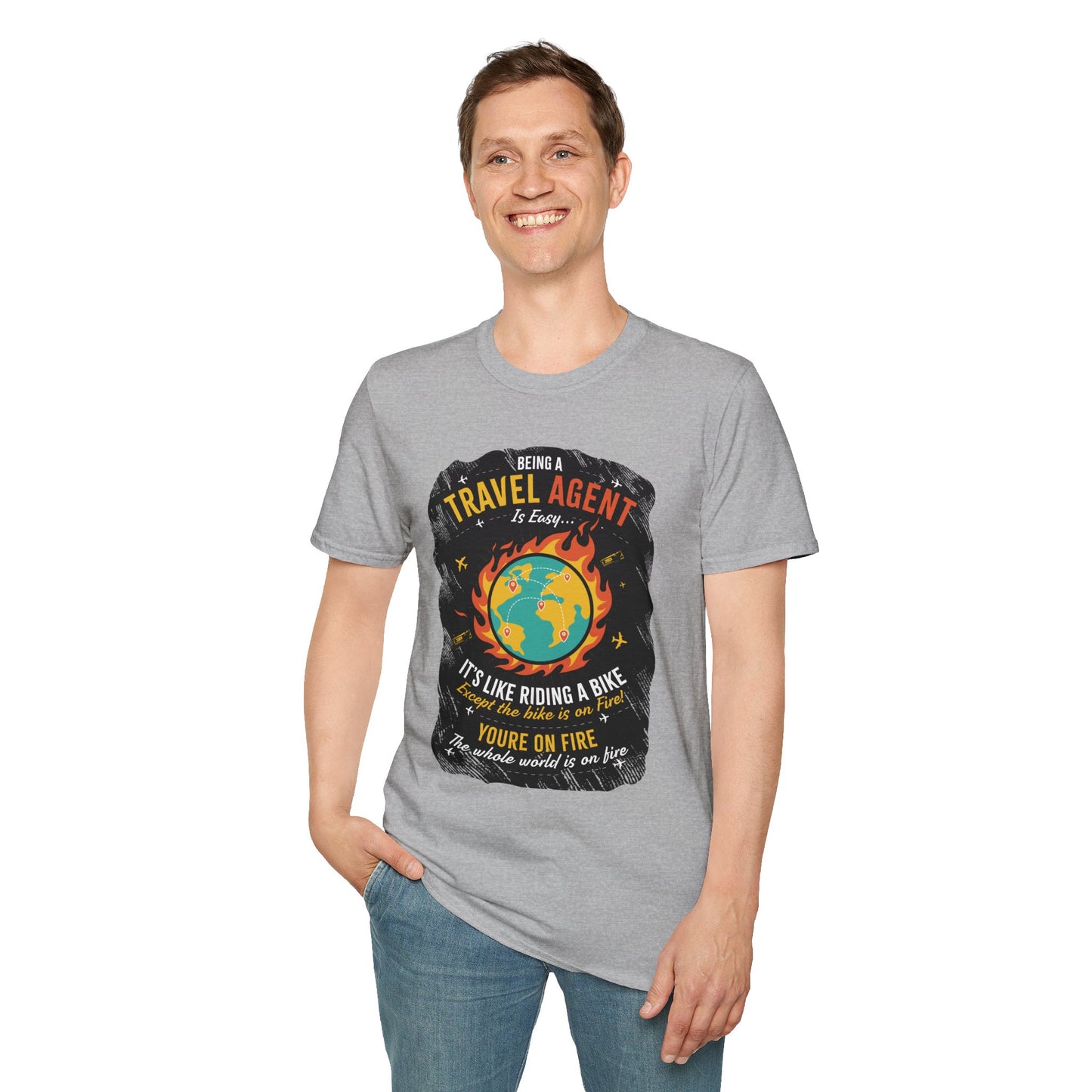 Travel Agent T-Shirt — " Being a Travel Agent is Easy" Graphic Tee